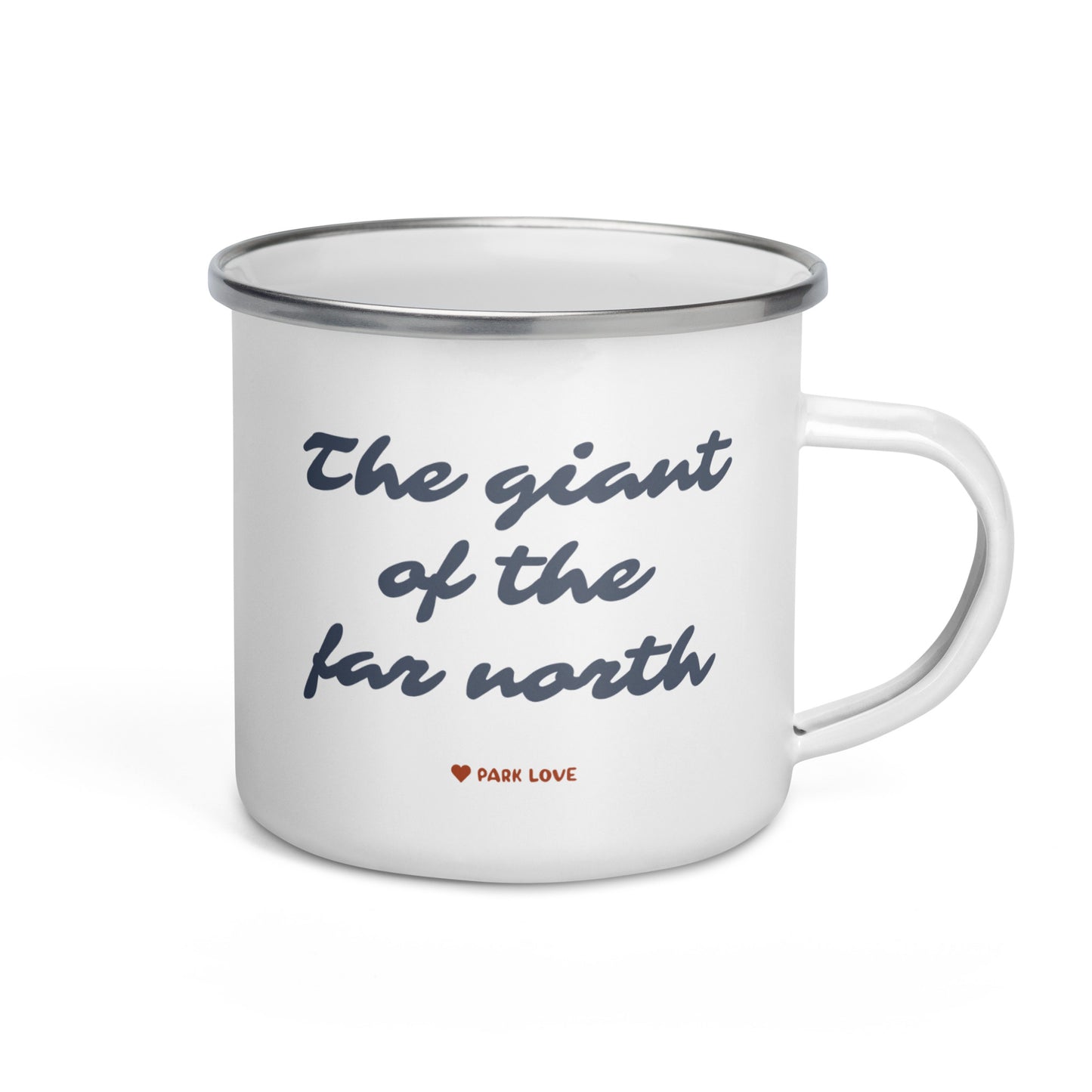 Denali National Park Heraldry Enamel Camp Mug Back