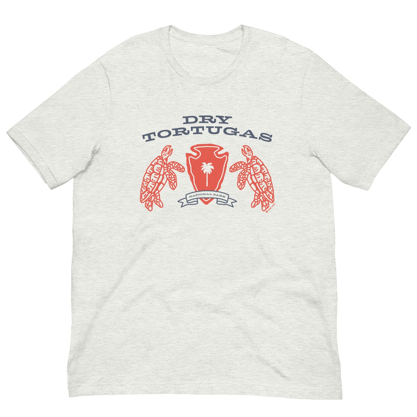 Dry Tortugas National Park Heraldry Arrowhead Tee Shirt Gray