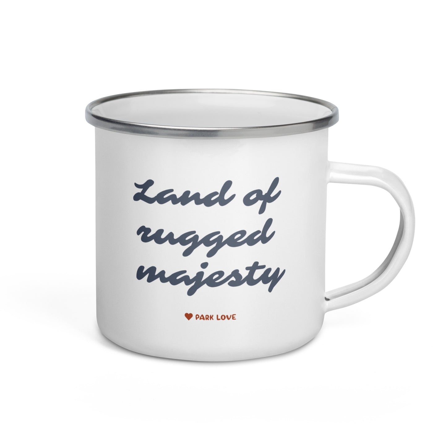 Rocky Mountain National Park Heraldry Enamel Camp Mug Back
