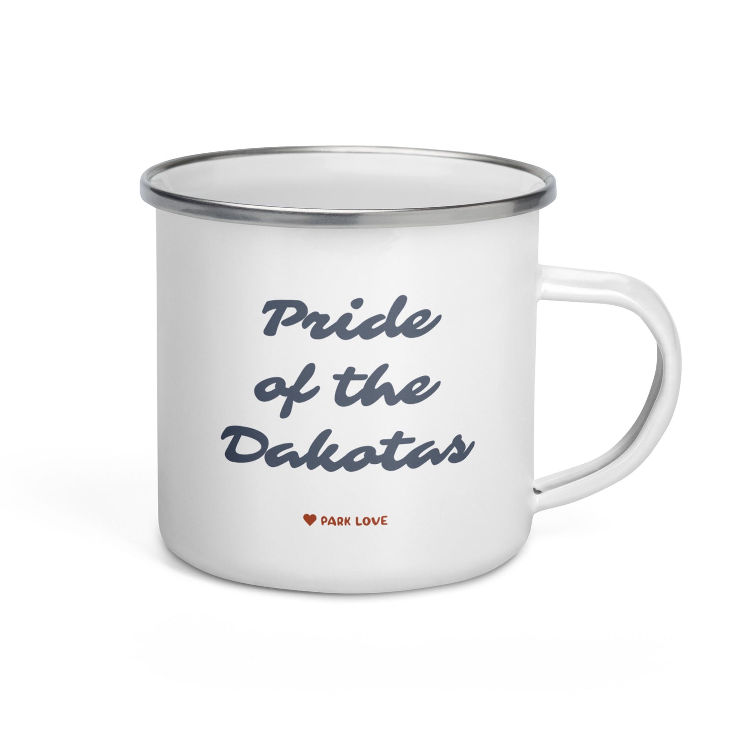Theodore Roosevelt National Park Heraldry Enamel Camp Mug Back
