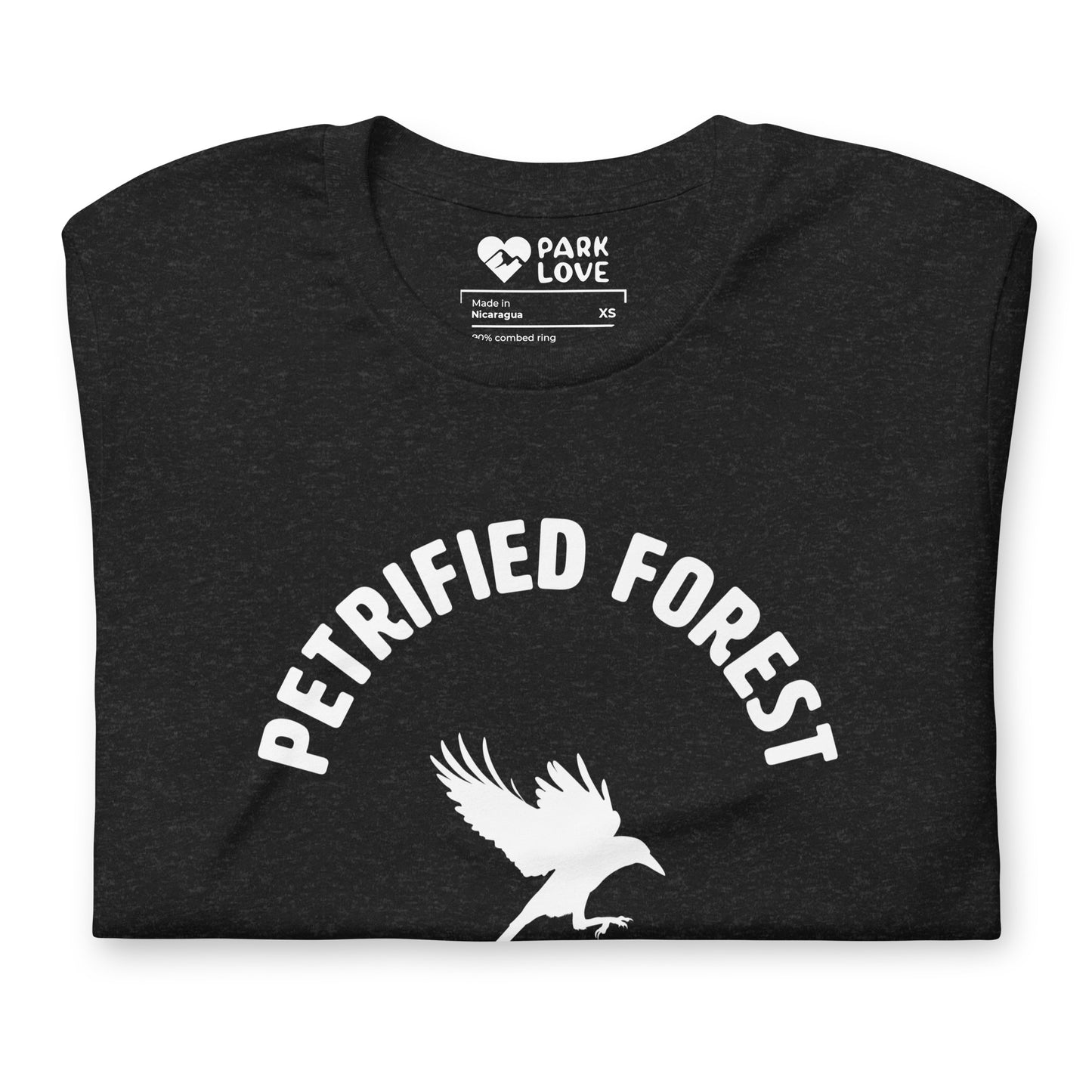 Petrified Forest National Park Mascot Tee Shirt Black Folded