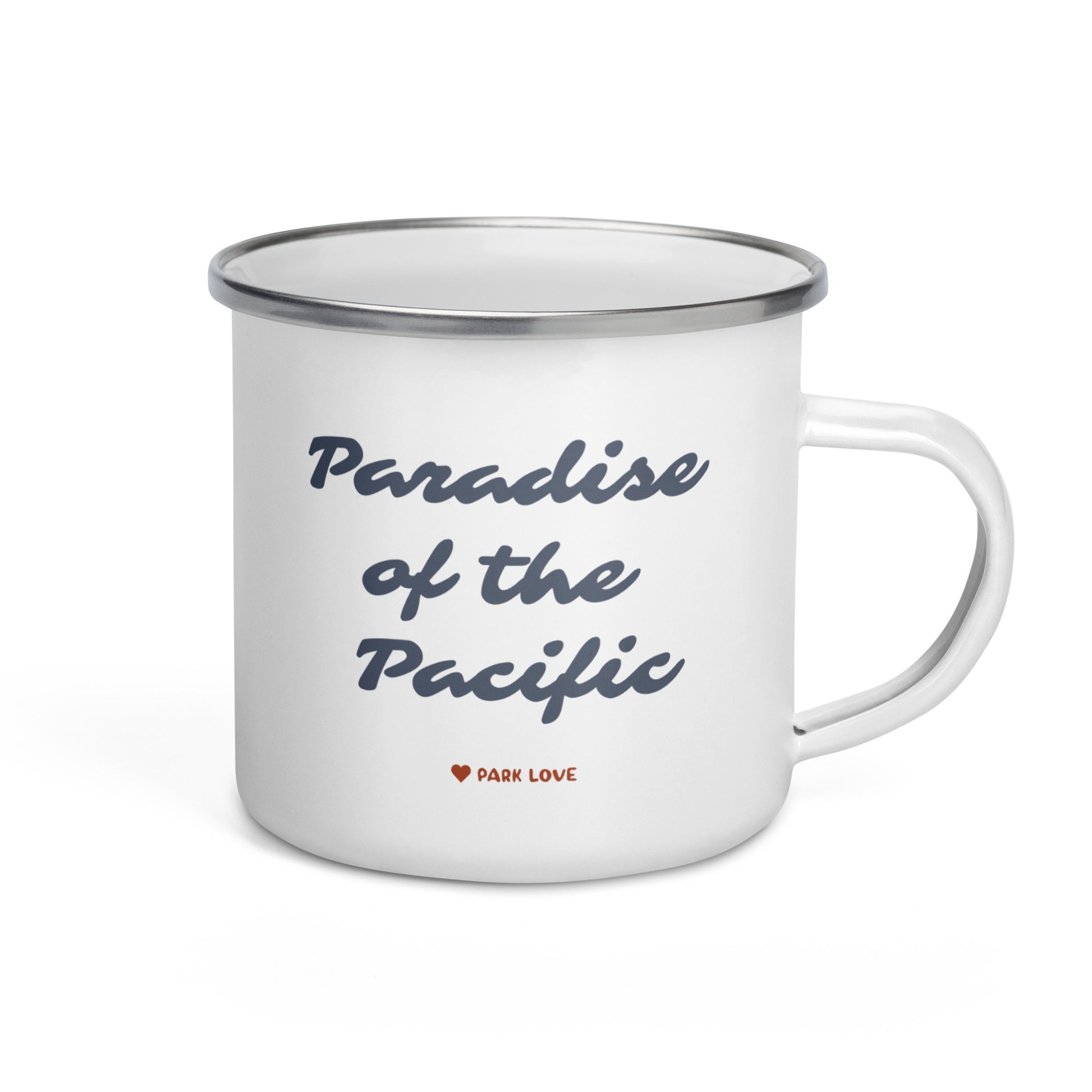 American Samoa National Park Heraldry Enamel Camp Mug Back
