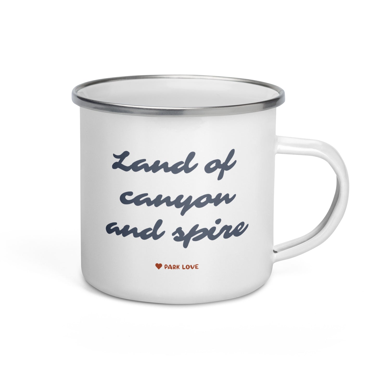 Badlands National Park Heraldry Enamel Camp Mug Back