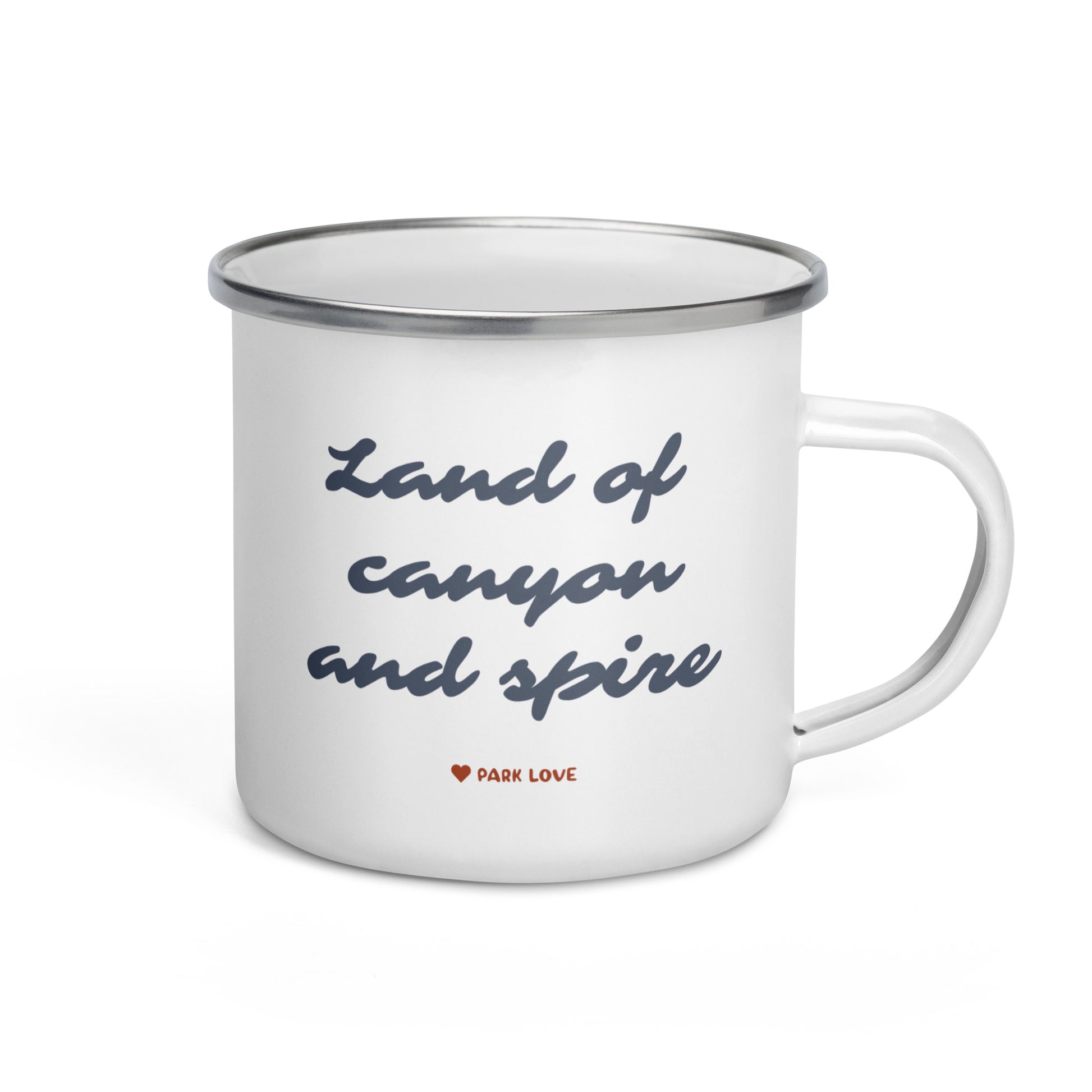 Badlands National Park Heraldry Enamel Camp Mug Back