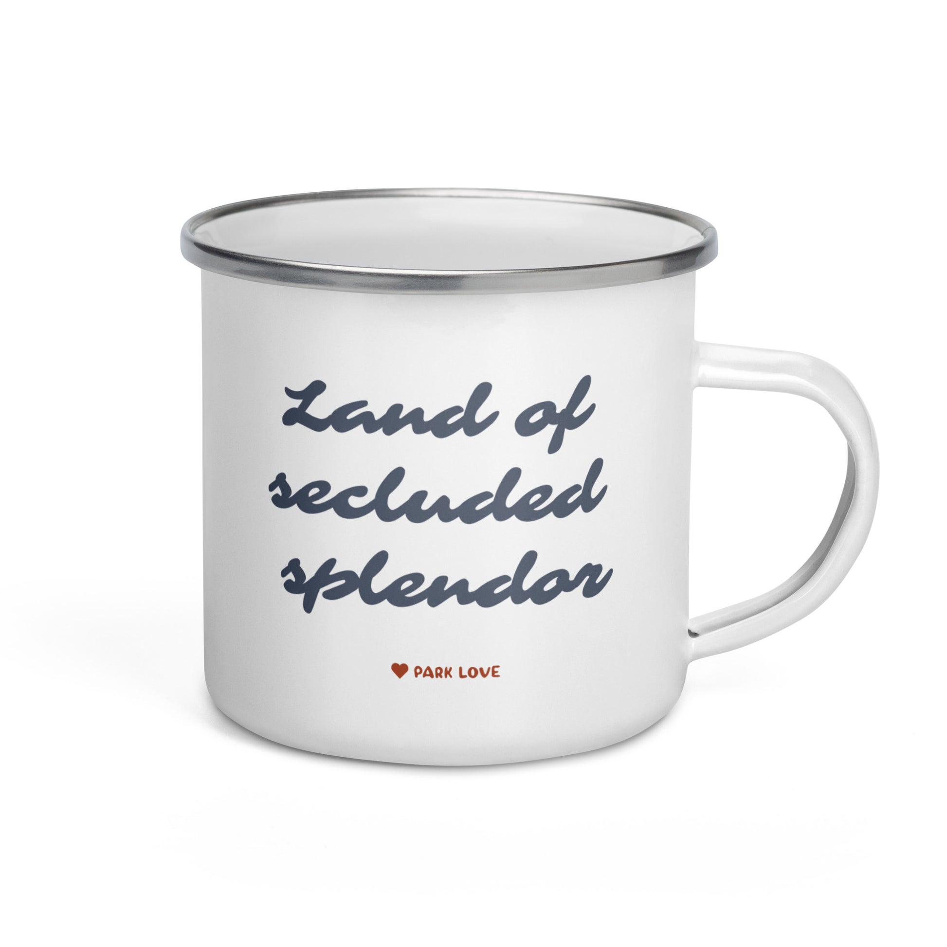 Big Bend National Park Heraldry Enamel Camp Mug Back