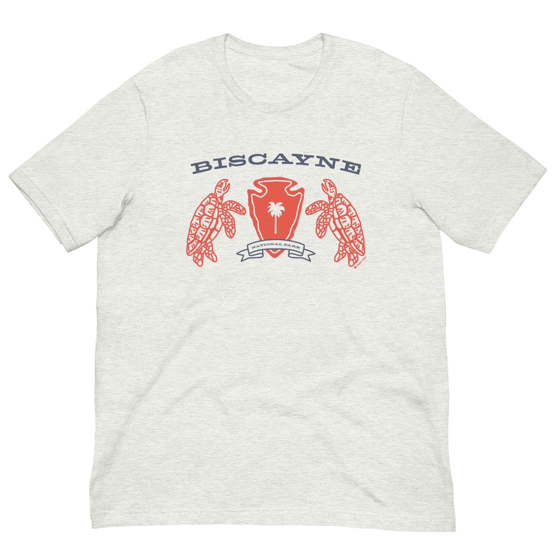 Biscayne National Park Heraldry Arrowhead Tee Shirt Gray