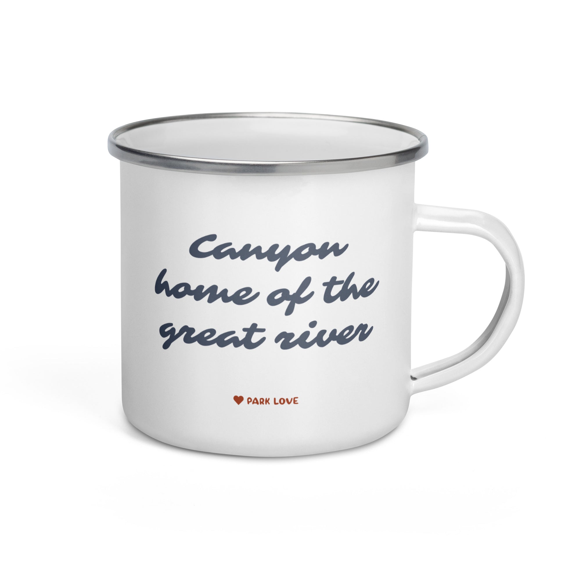 Black Canyon Gunnison National Park Heraldry Enamel Camp Mug Back