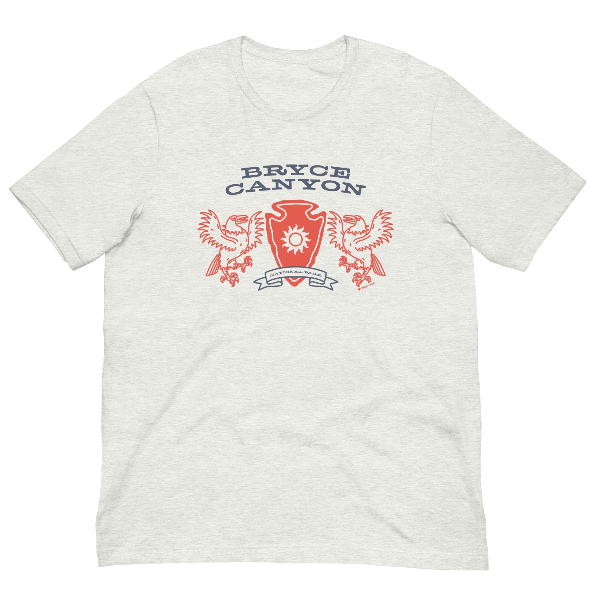 Bryce Canyon National Park Heraldry Arrowhead Tee Shirt Gray