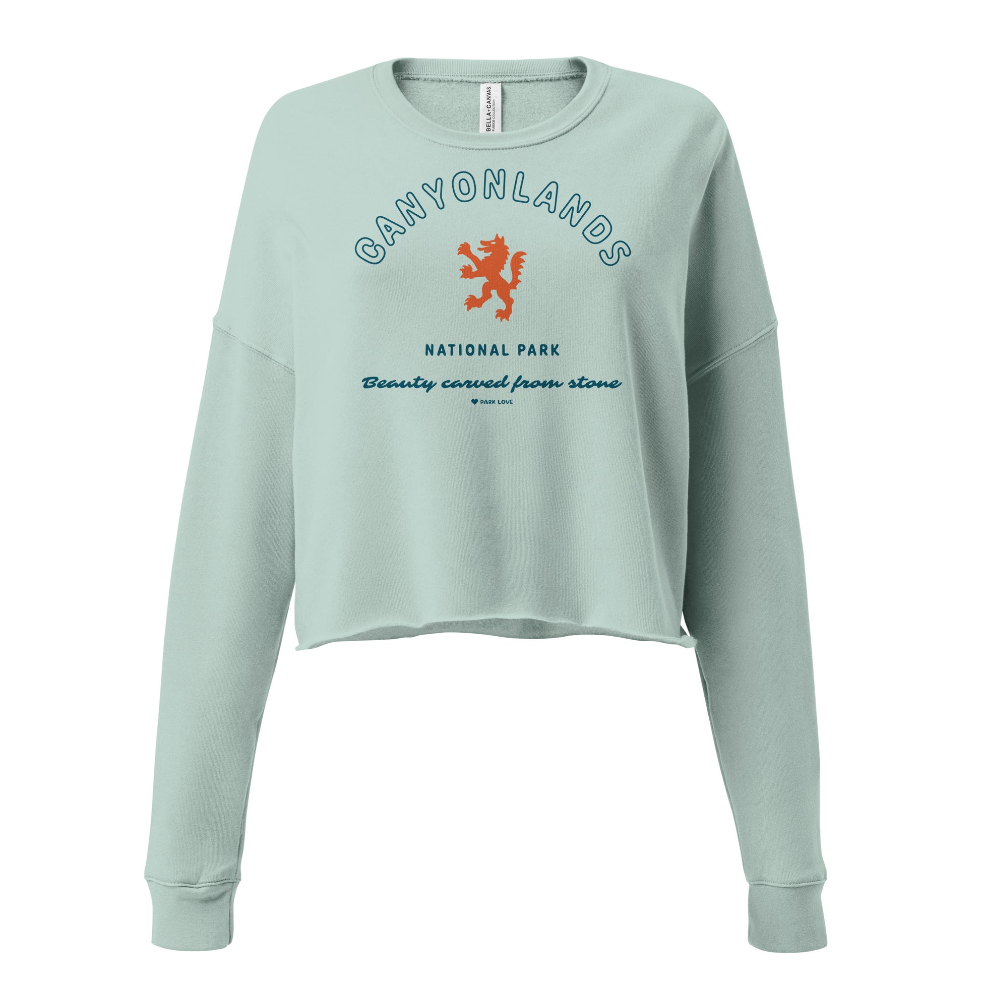 Canyonlands National Park Heraldry Women's Cropped Sweatshirt