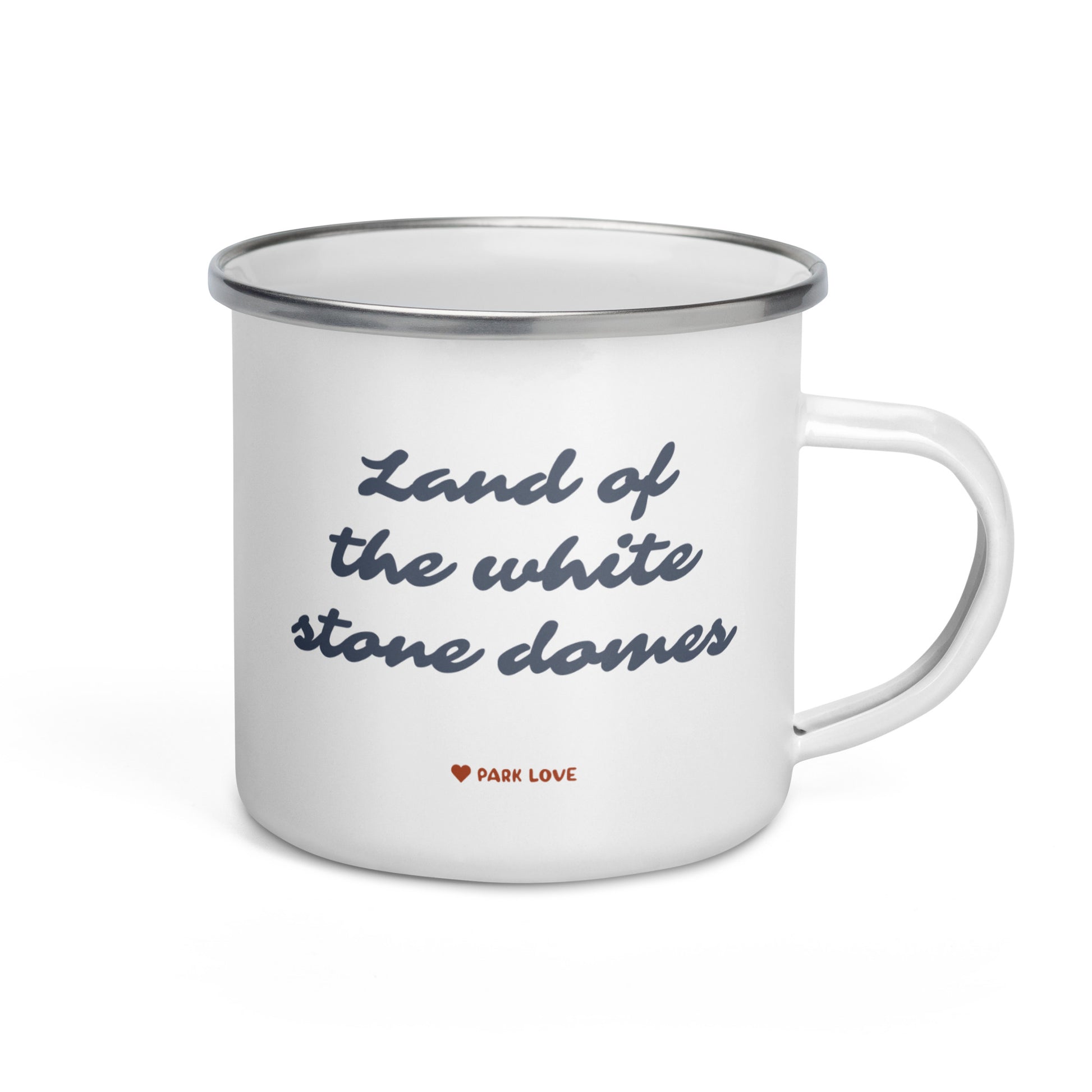 Capitol Reef National Park Heraldry Enamel Camp Mug Back