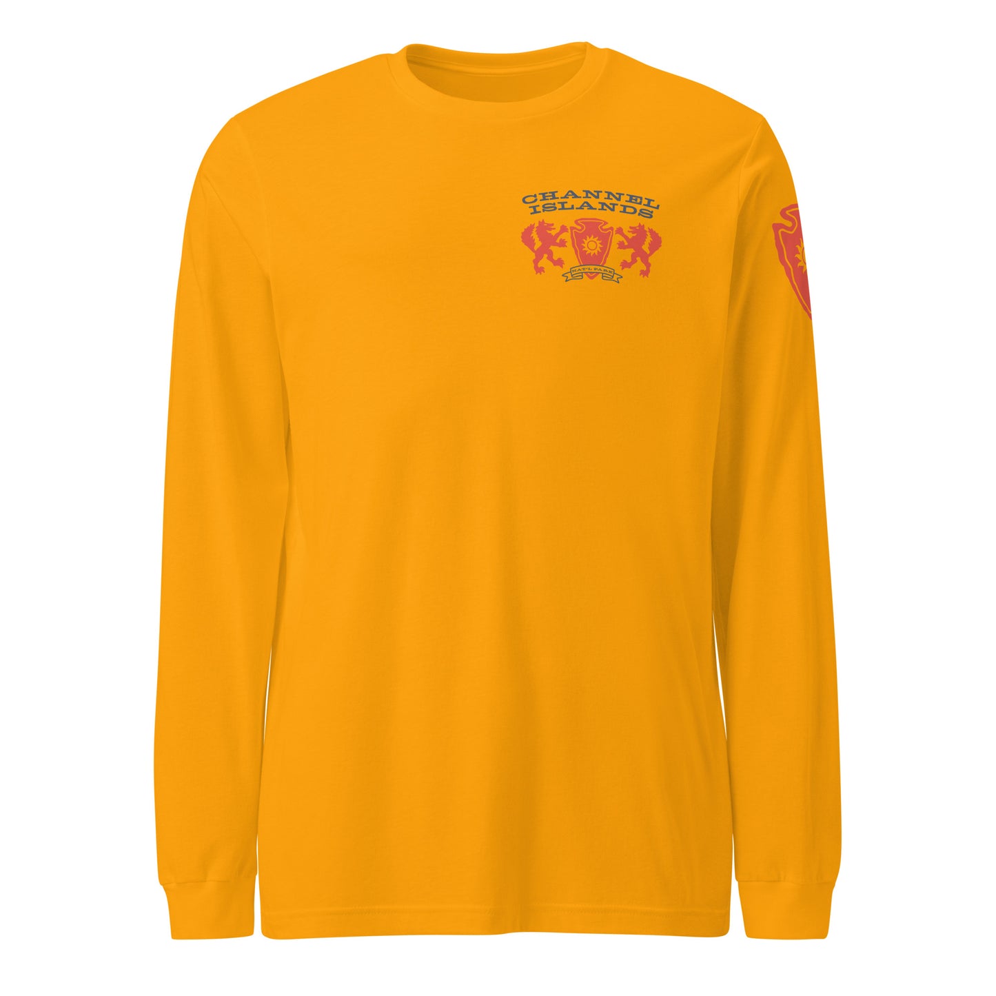 Channel Islands National Park Heraldry Long Sleeve Shirt Gold Front