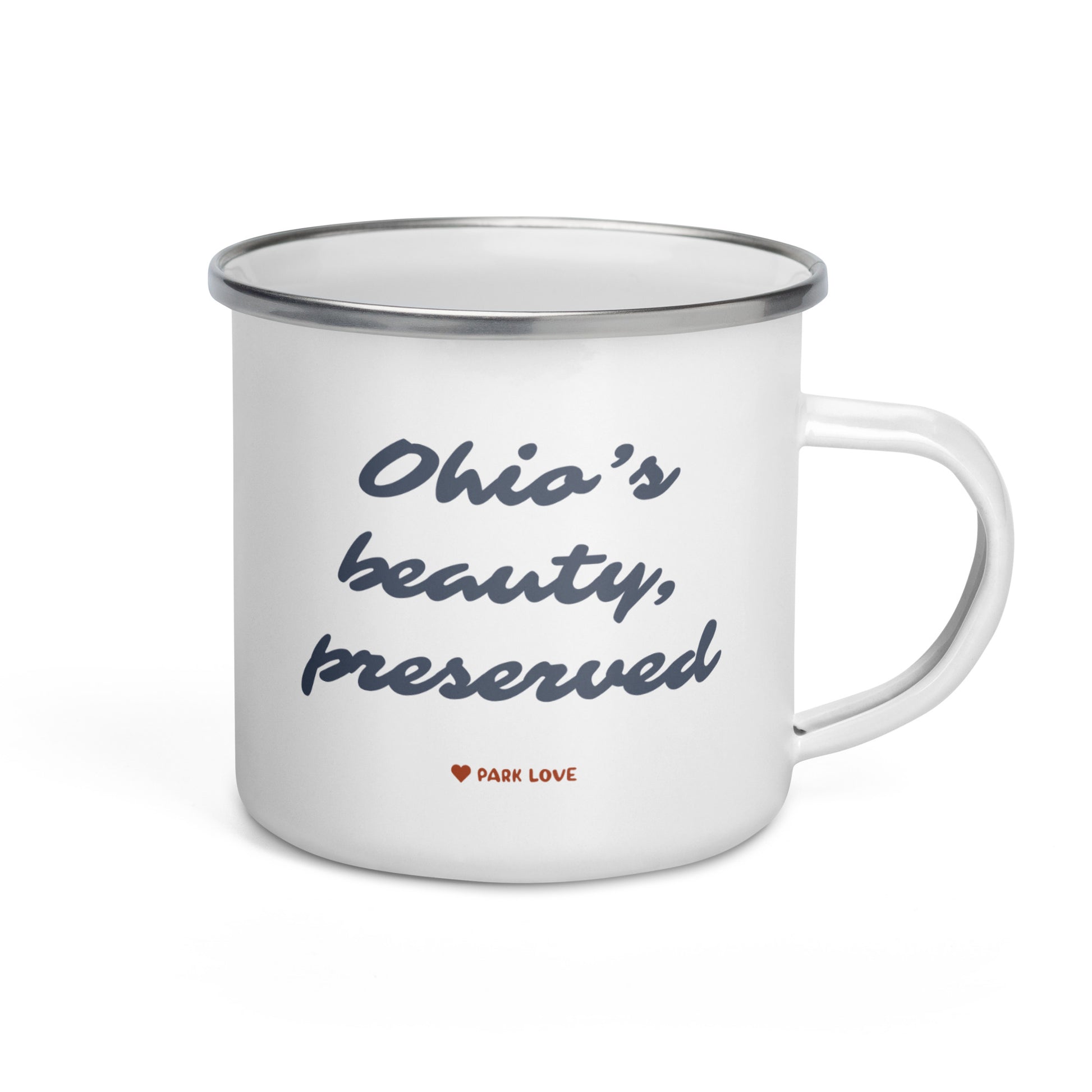 Cuyahoga Valley National Park Heraldry Enamel Camp Mug Back