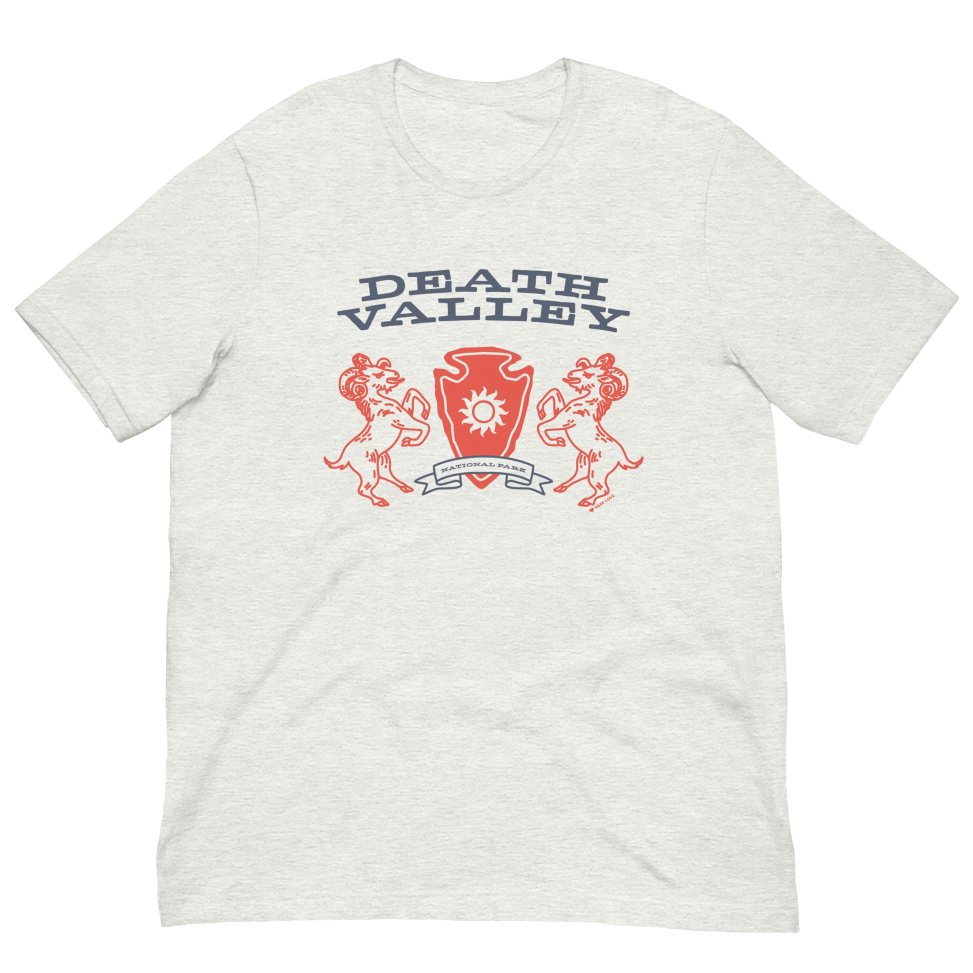 Death Valley National Park Heraldry Arrowhead Tee Shirt Gray