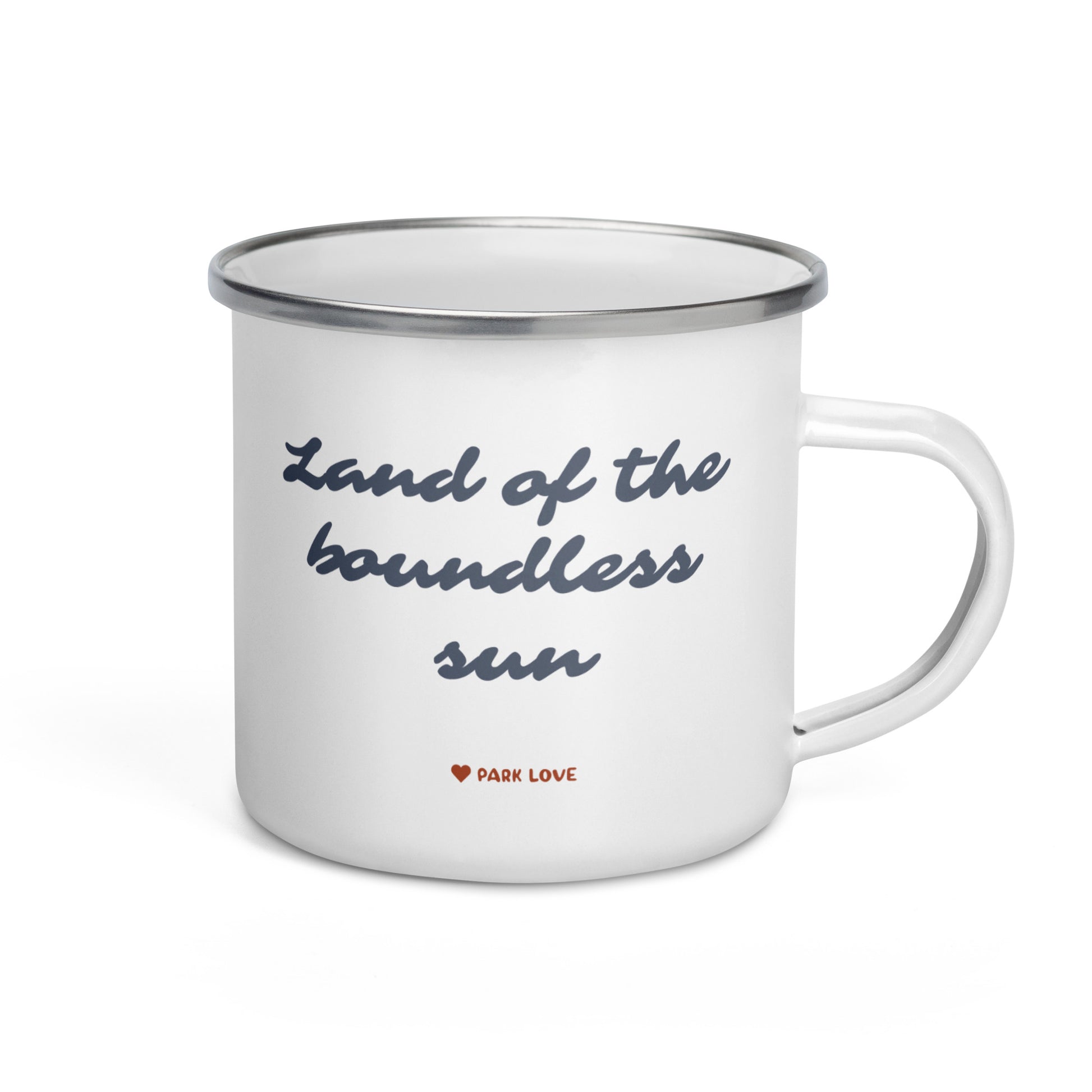 Death Valley National Park Heraldry Enamel Camp Mug Back