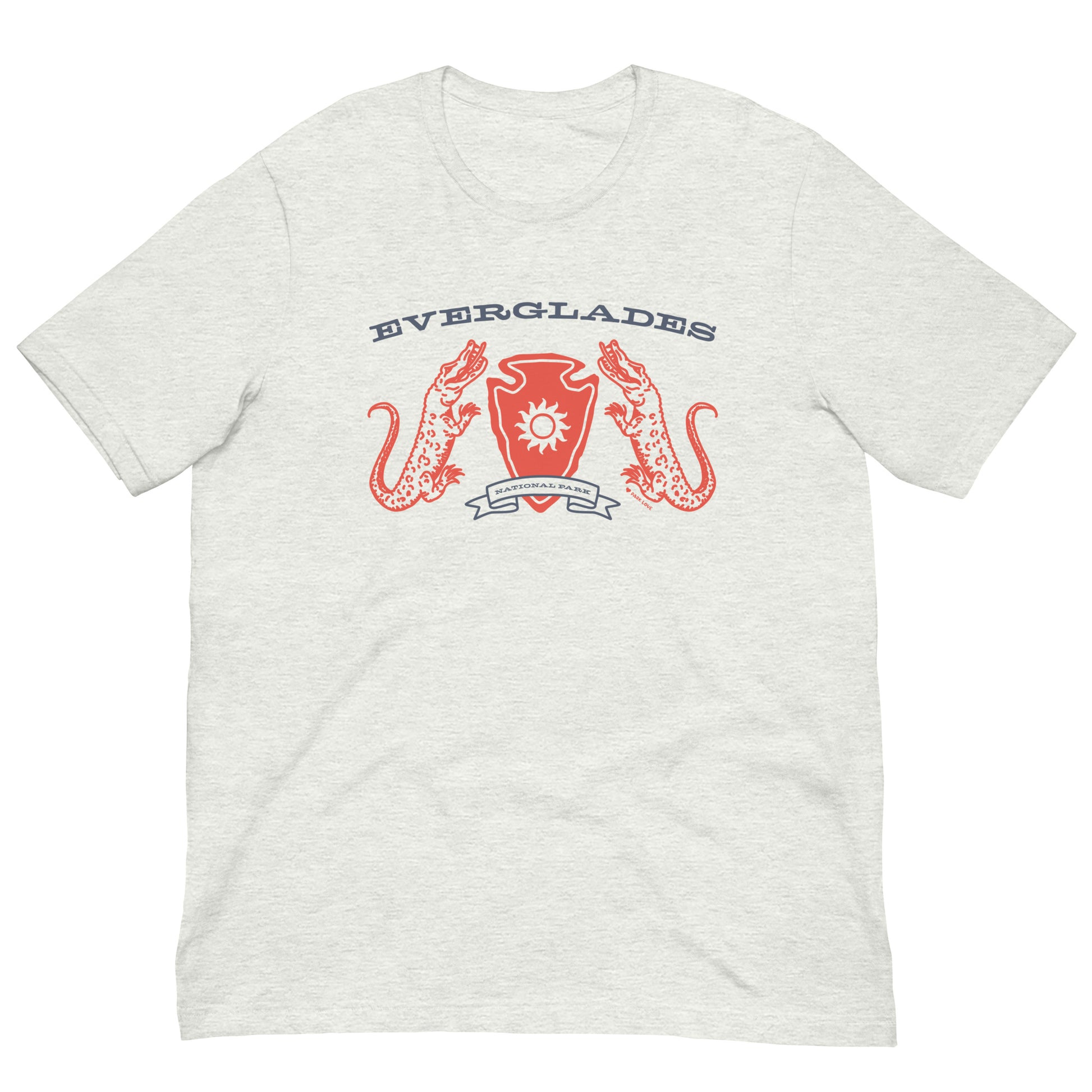 Everglades National Park Heraldry Arrowhead Tee Shirt Gray