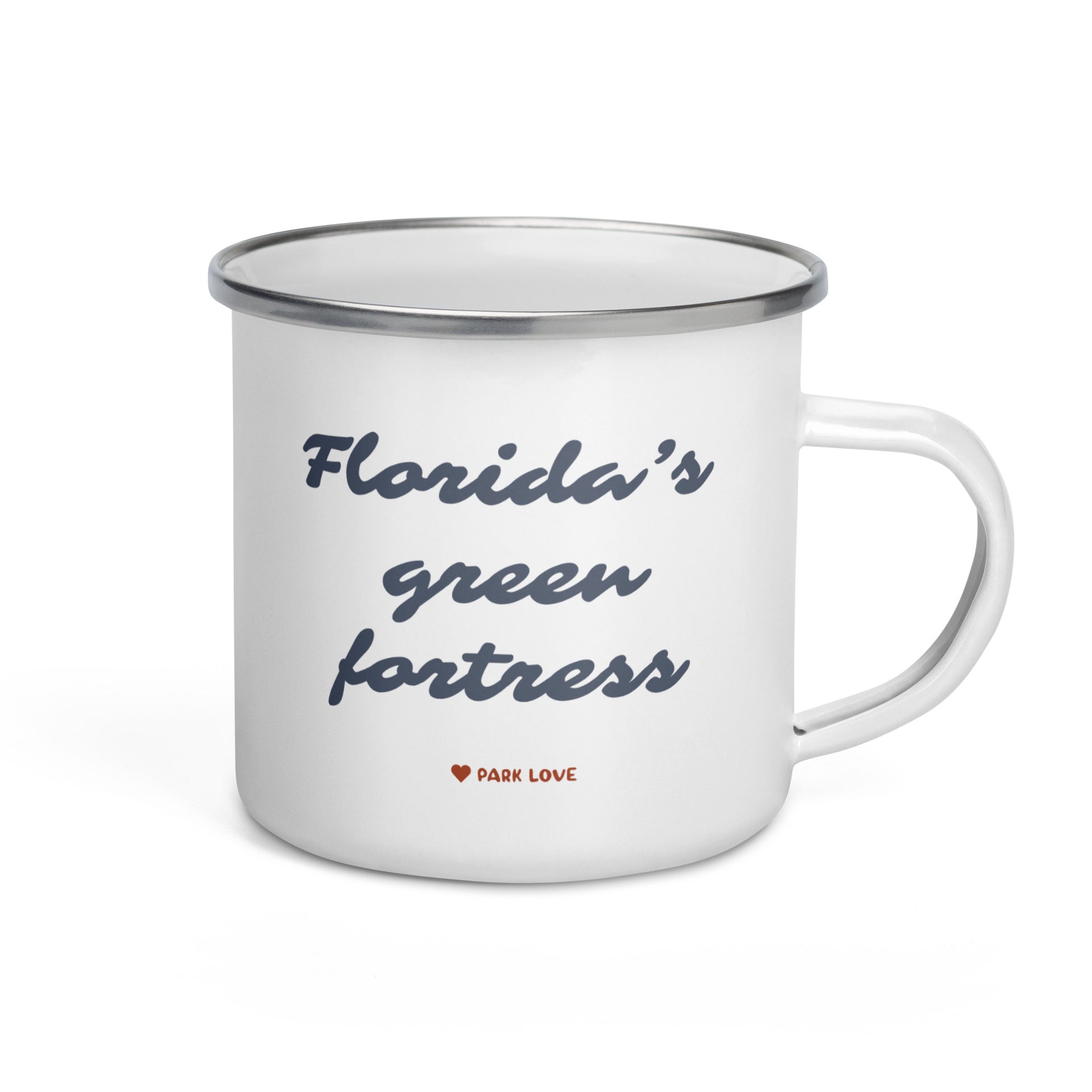 Everglades National Park Heraldry Enamel Camp Mug Back