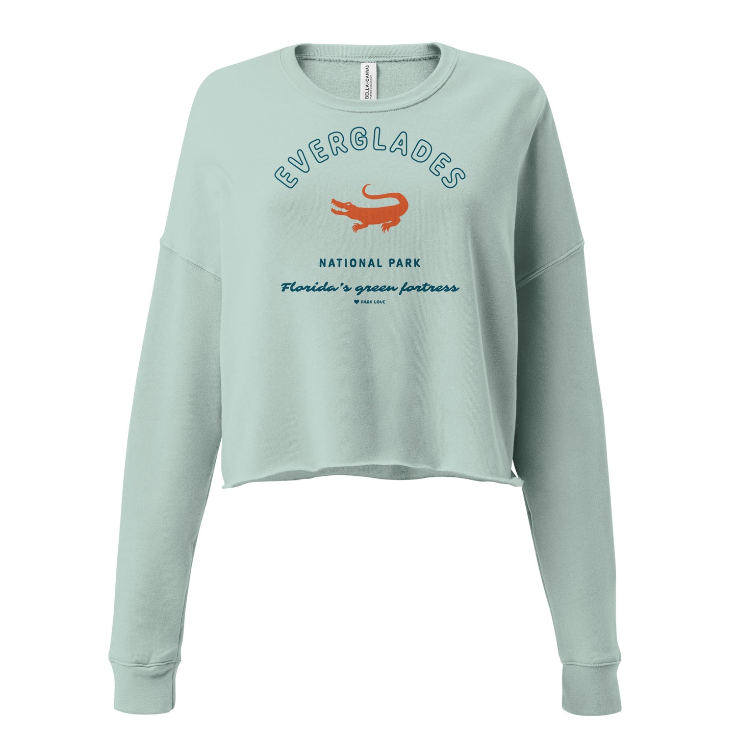 Everglades National Park Heraldry Women's Cropped Sweatshirt