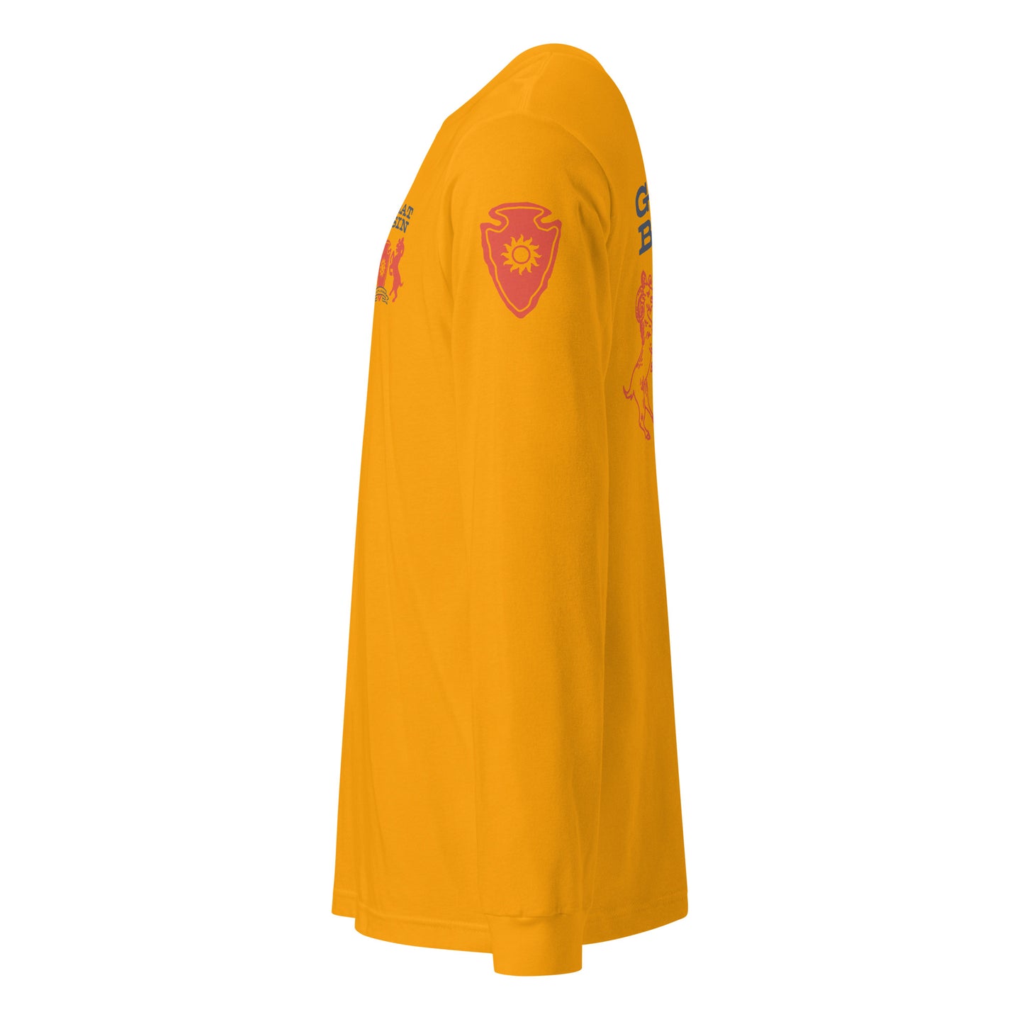 Great Basin National Park Heraldry Long Sleeve Shirt Gold Side