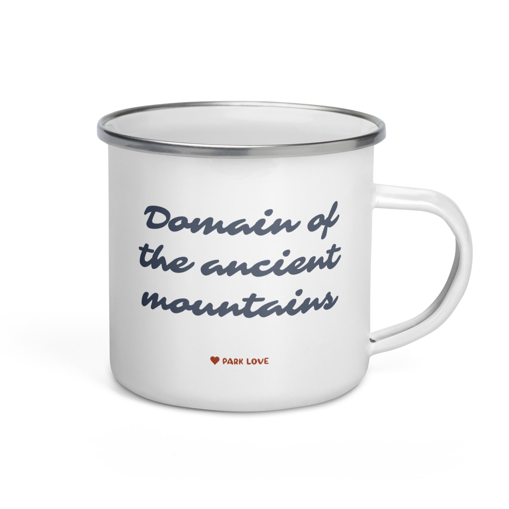 Great Smoky Mountains National Park Heraldry Enamel Camp Mug Back