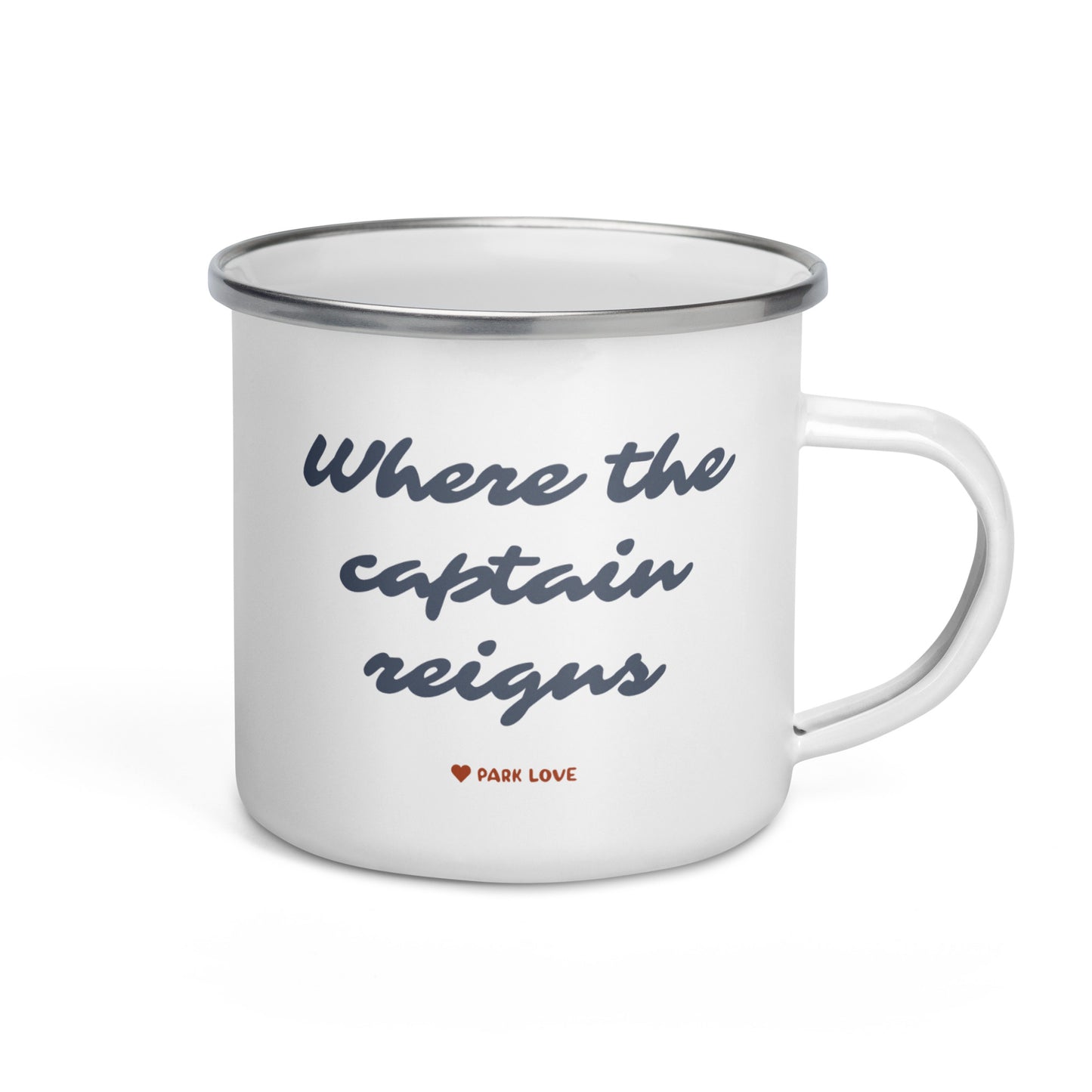 Guadalupe Mountains National Park Heraldry Enamel Camp Mug Back