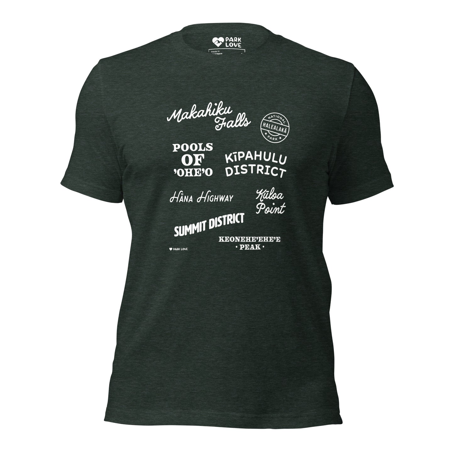 Haleakala National Park Destinations Tee Shirt Green