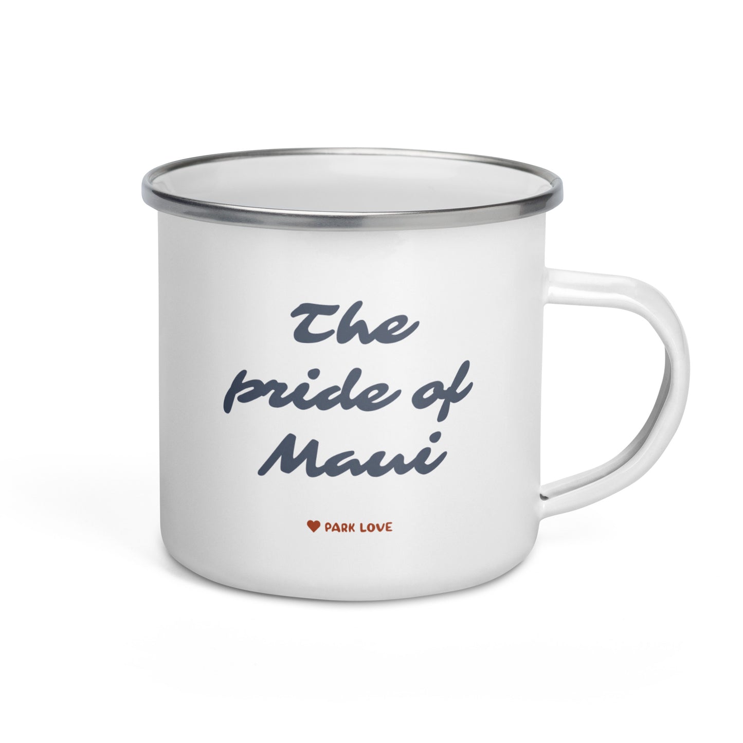 Haleakala National Park Heraldry Enamel Camp Mug Back
