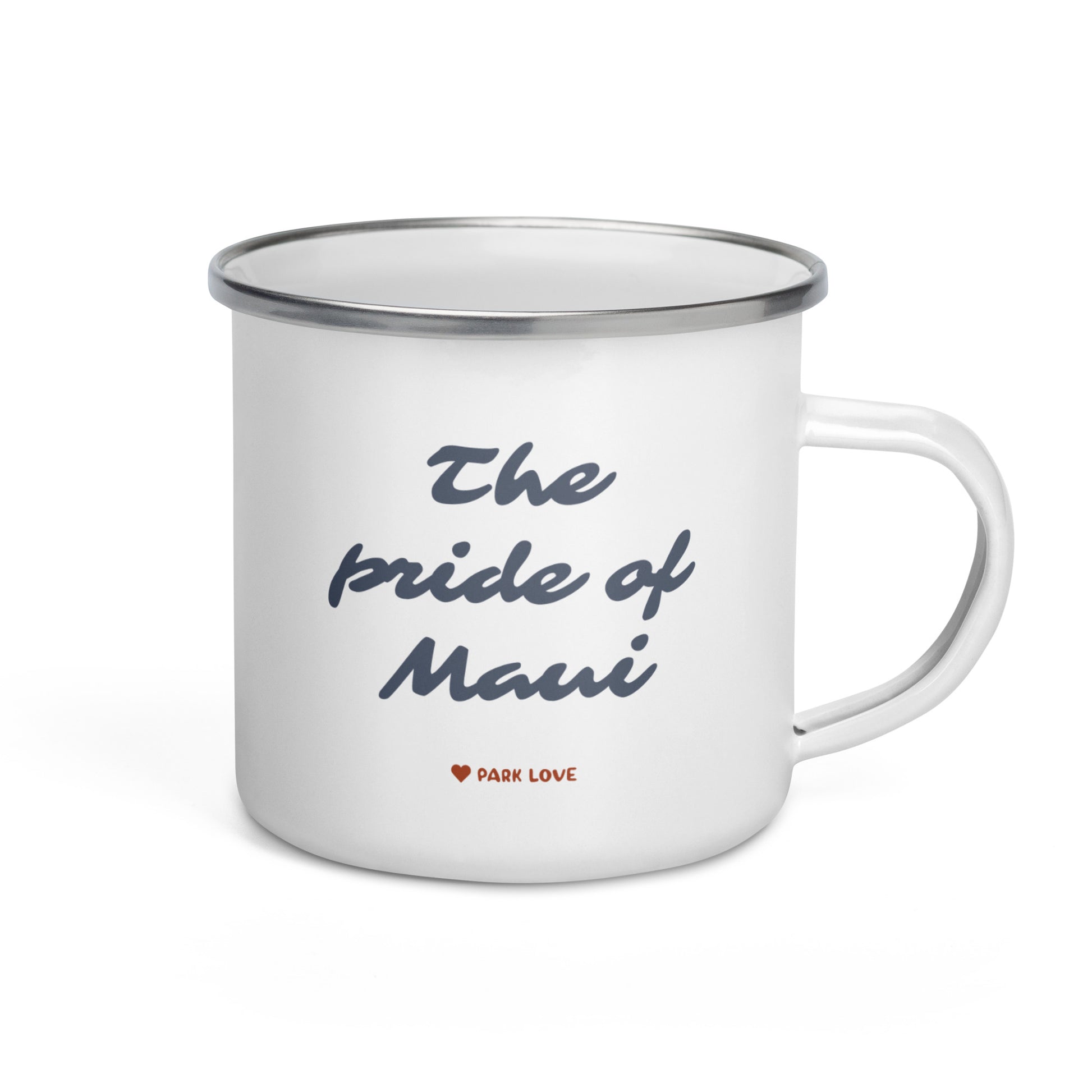 Haleakala National Park Heraldry Enamel Camp Mug Back