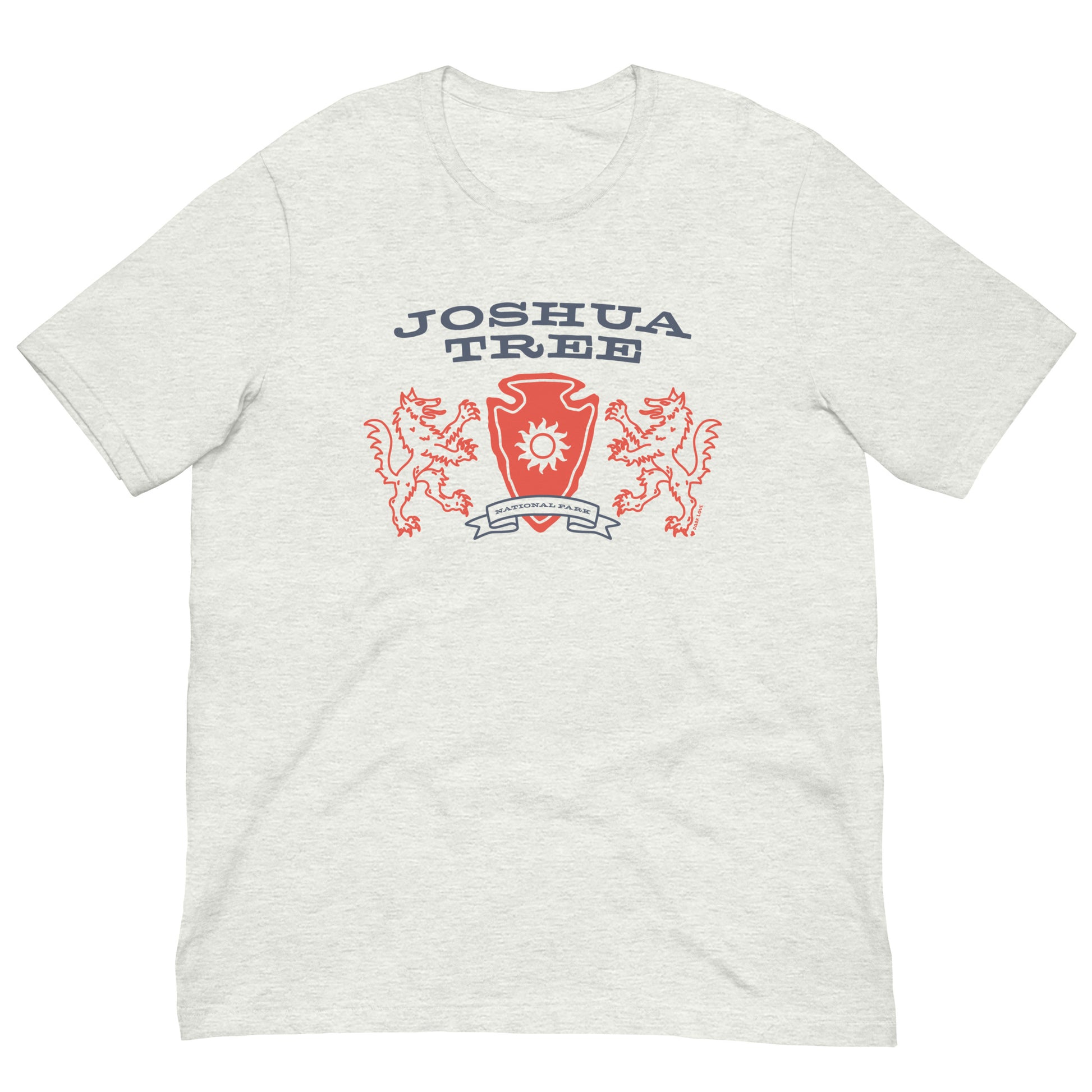 Joshua Tree National Park Heraldry Arrowhead Tee Shirt Gray