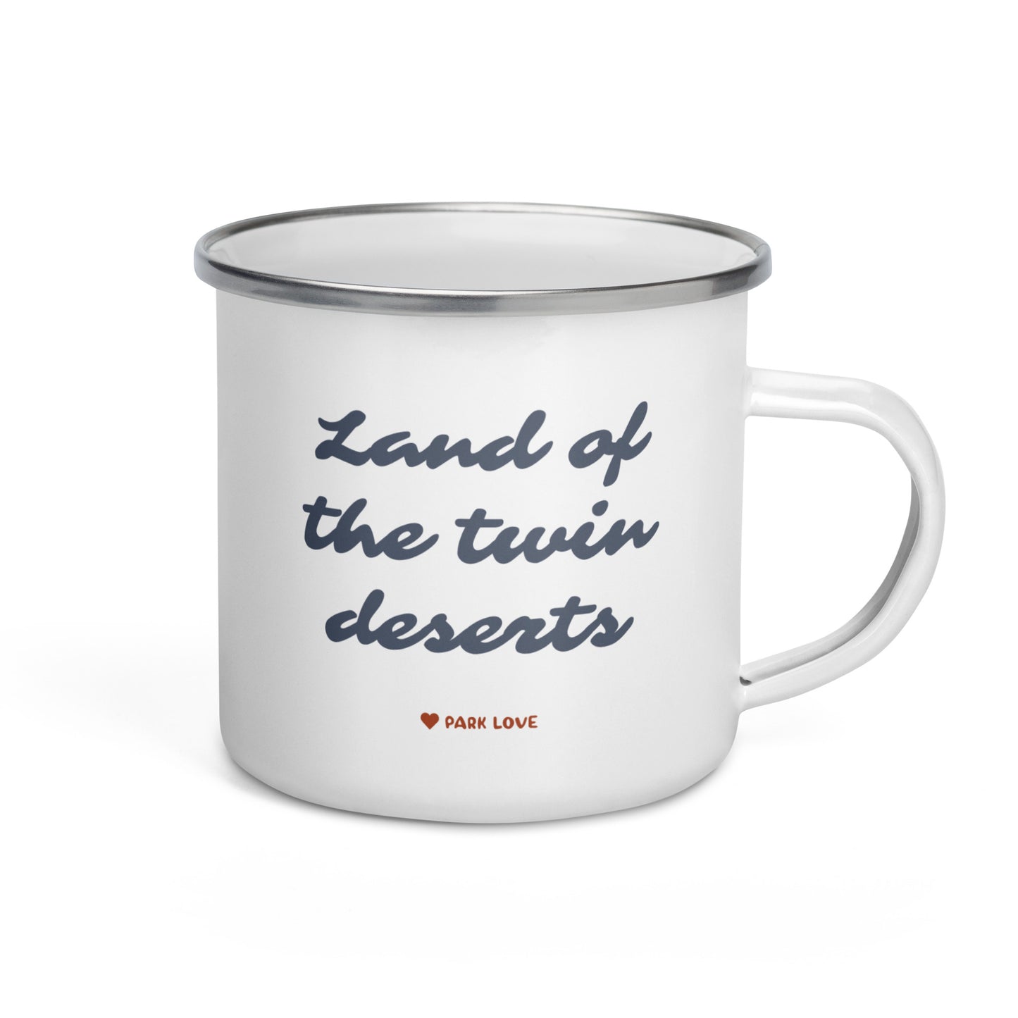 Joshua Tree National Park Heraldry Enamel Camp Mug Back