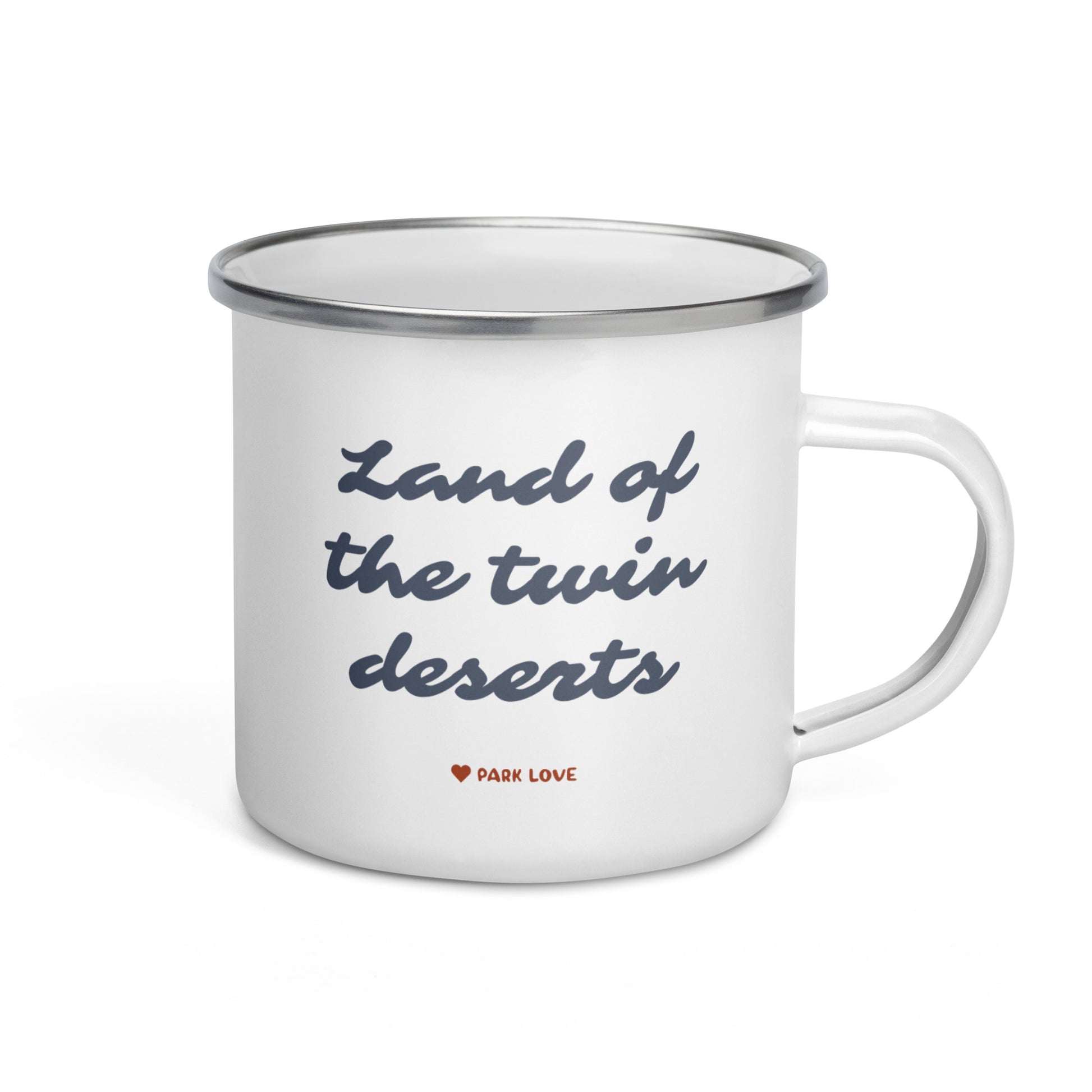 Joshua Tree National Park Heraldry Enamel Camp Mug Back