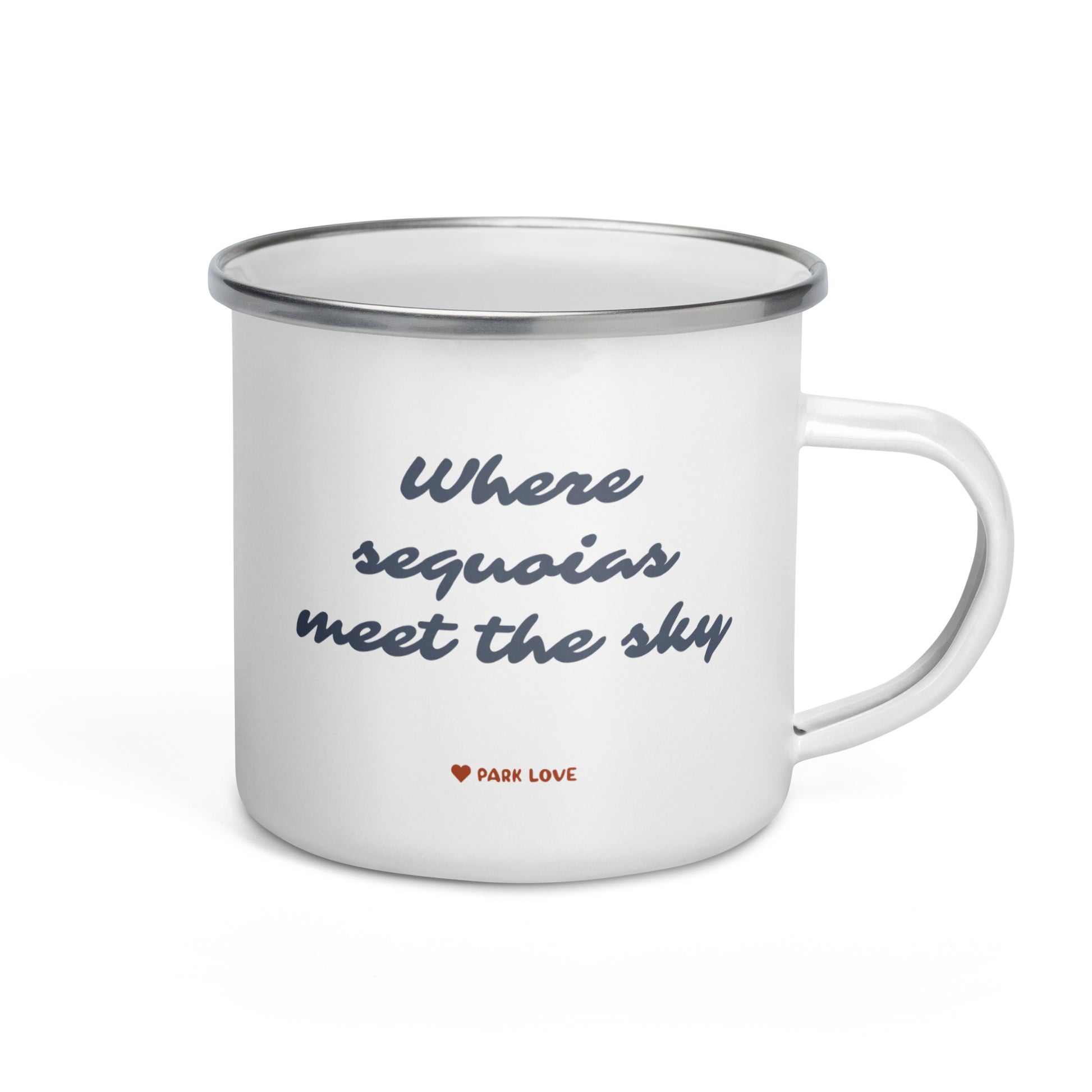 Kings Canyon National Park Heraldry Enamel Camp Mug Back