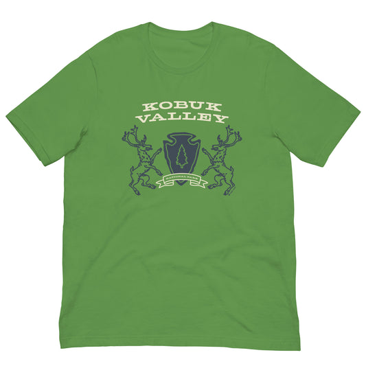 Kobuk Valley National Park Heraldry Arrowhead Tee Shirt Green