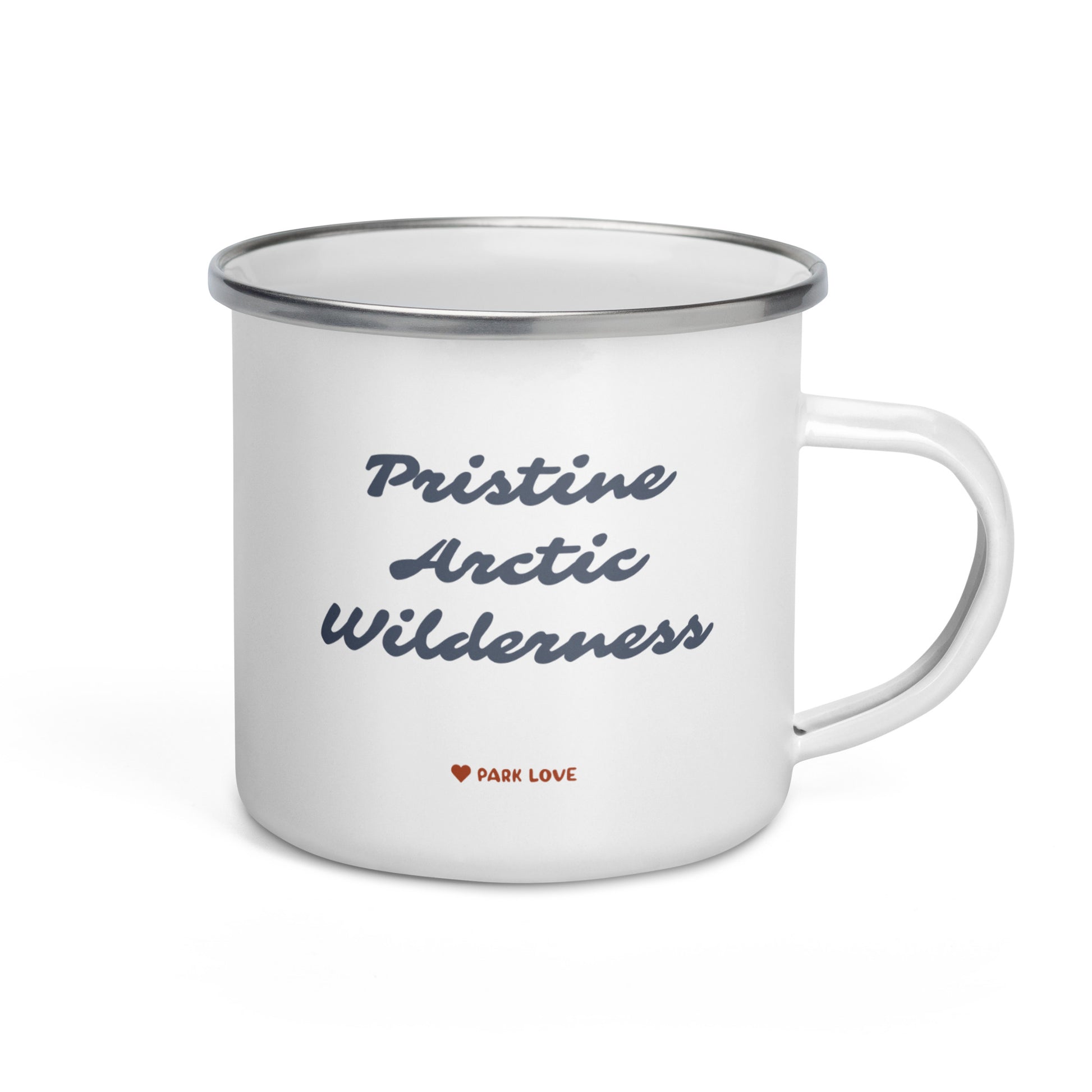 Kobuk Valley National Park Heraldry Enamel Camp Mug Back