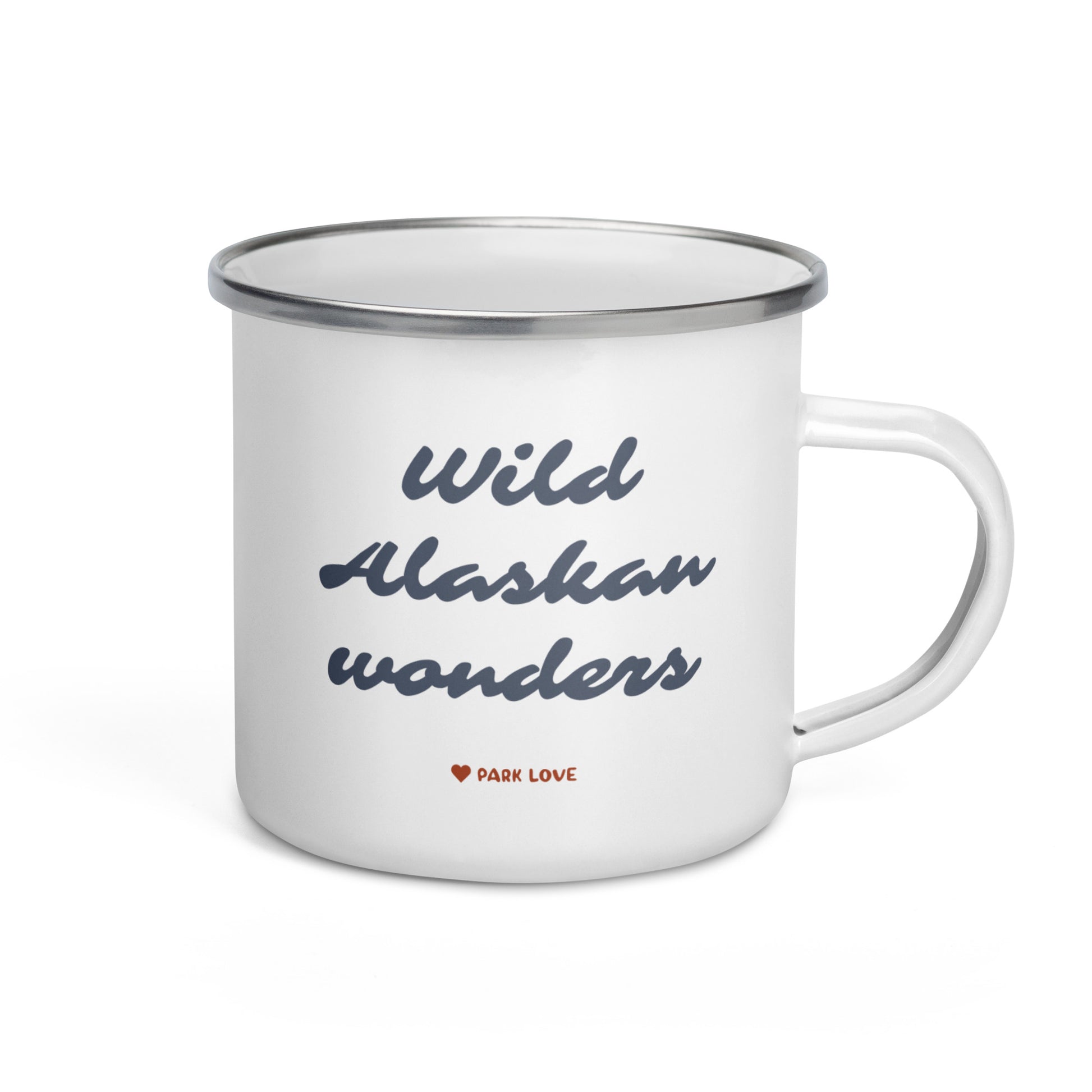 Lake Clark National Park Heraldry Enamel Camp Mug Back