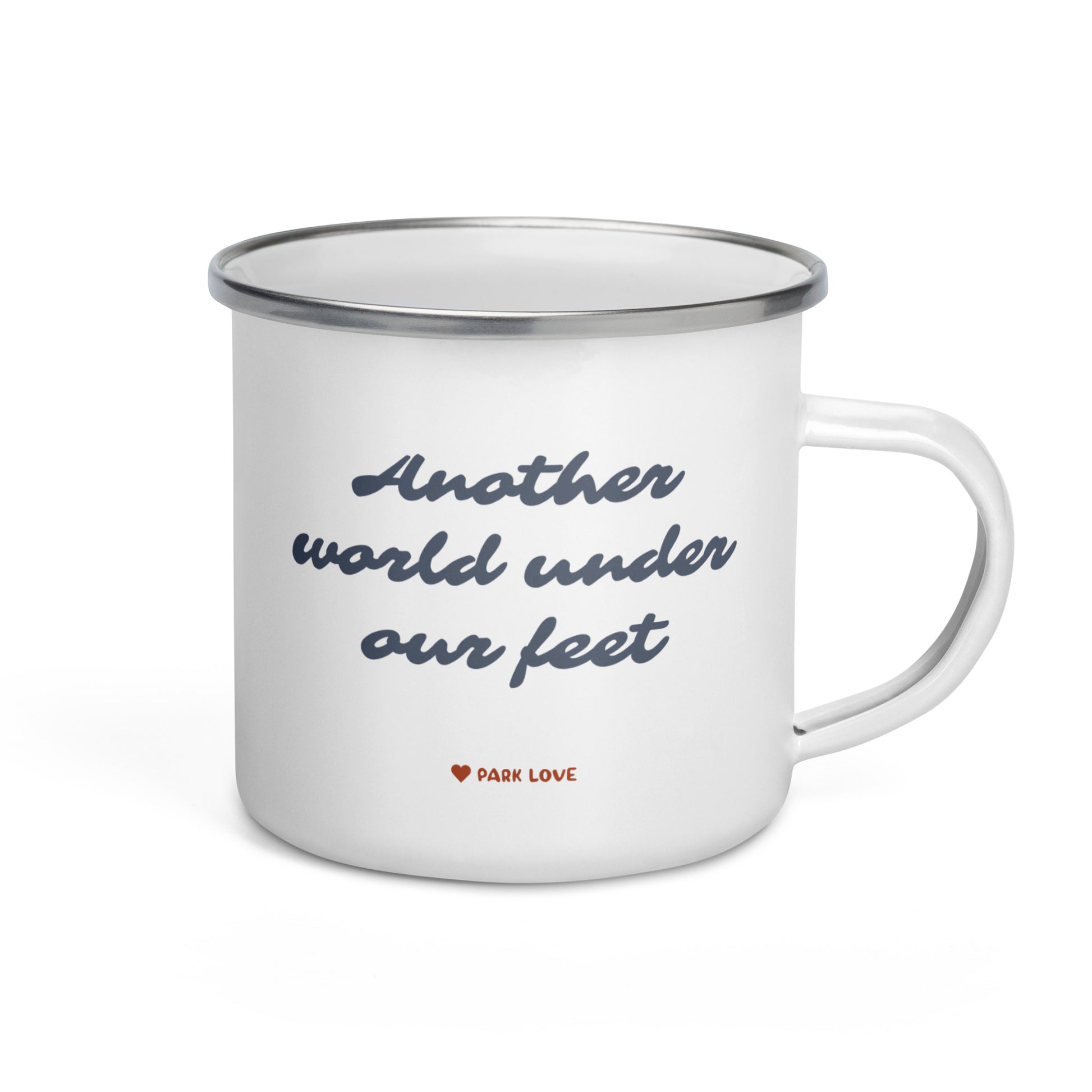 Mammoth Cave National Park Heraldry Enamel Camp Mug Back