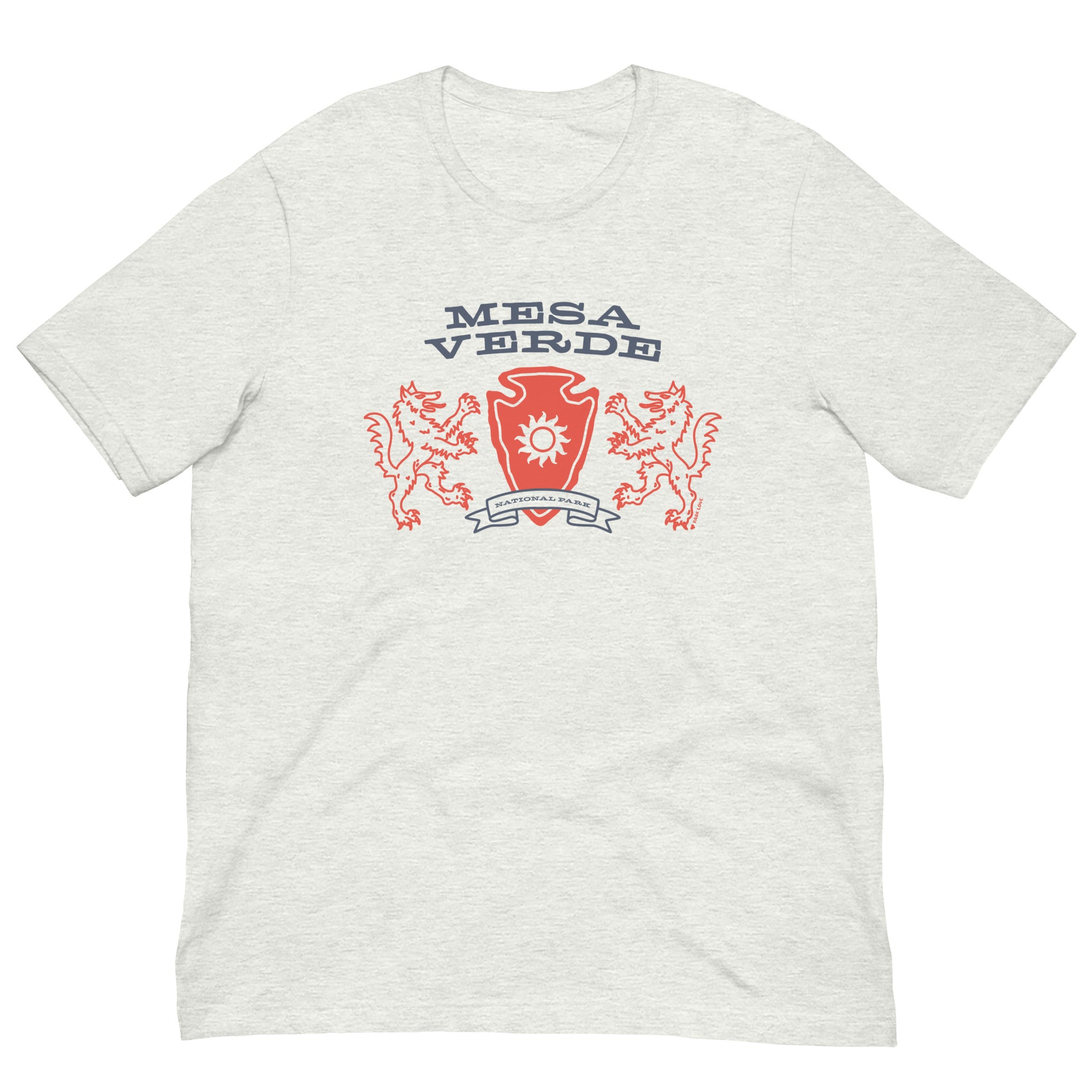 Mesa Verde National Park Heraldry Arrowhead Tee Shirt Gray
