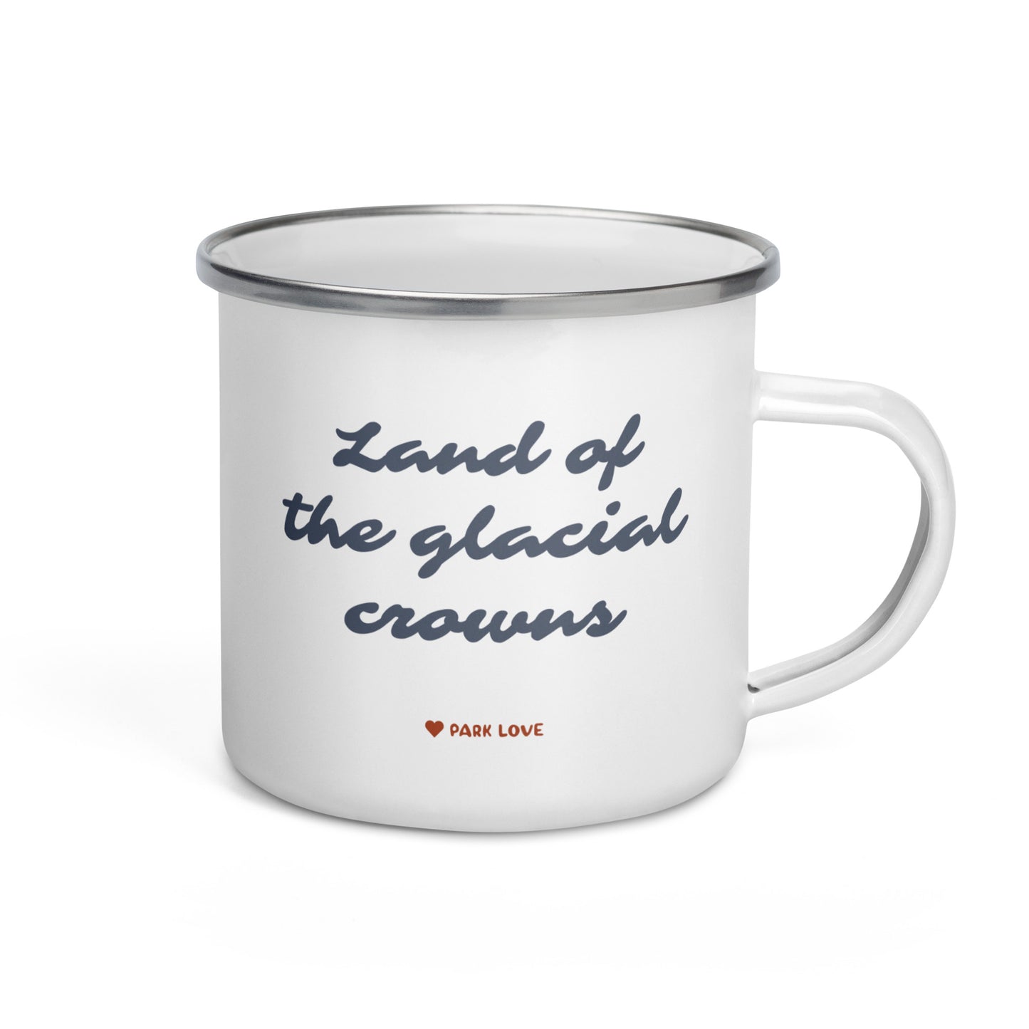 North Cascades National Park Heraldry Enamel Camp Mug Back