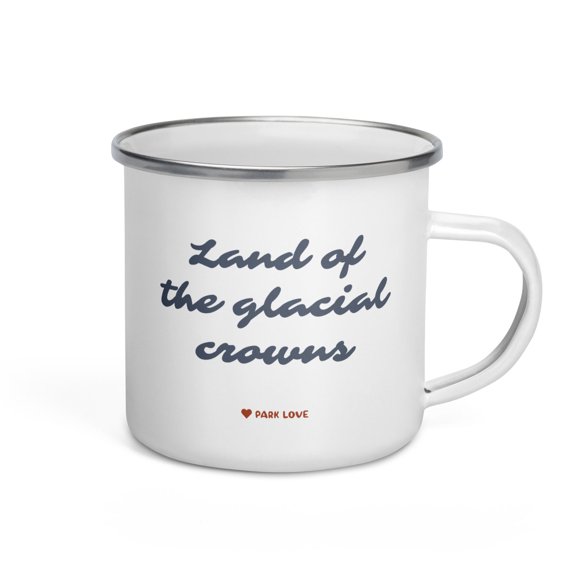 North Cascades National Park Heraldry Enamel Camp Mug Back