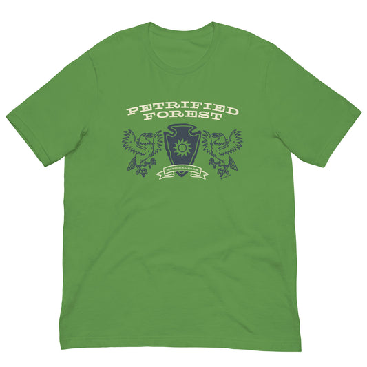 Petrified Forest National Park Heraldry Arrowhead Tee Shirt Green