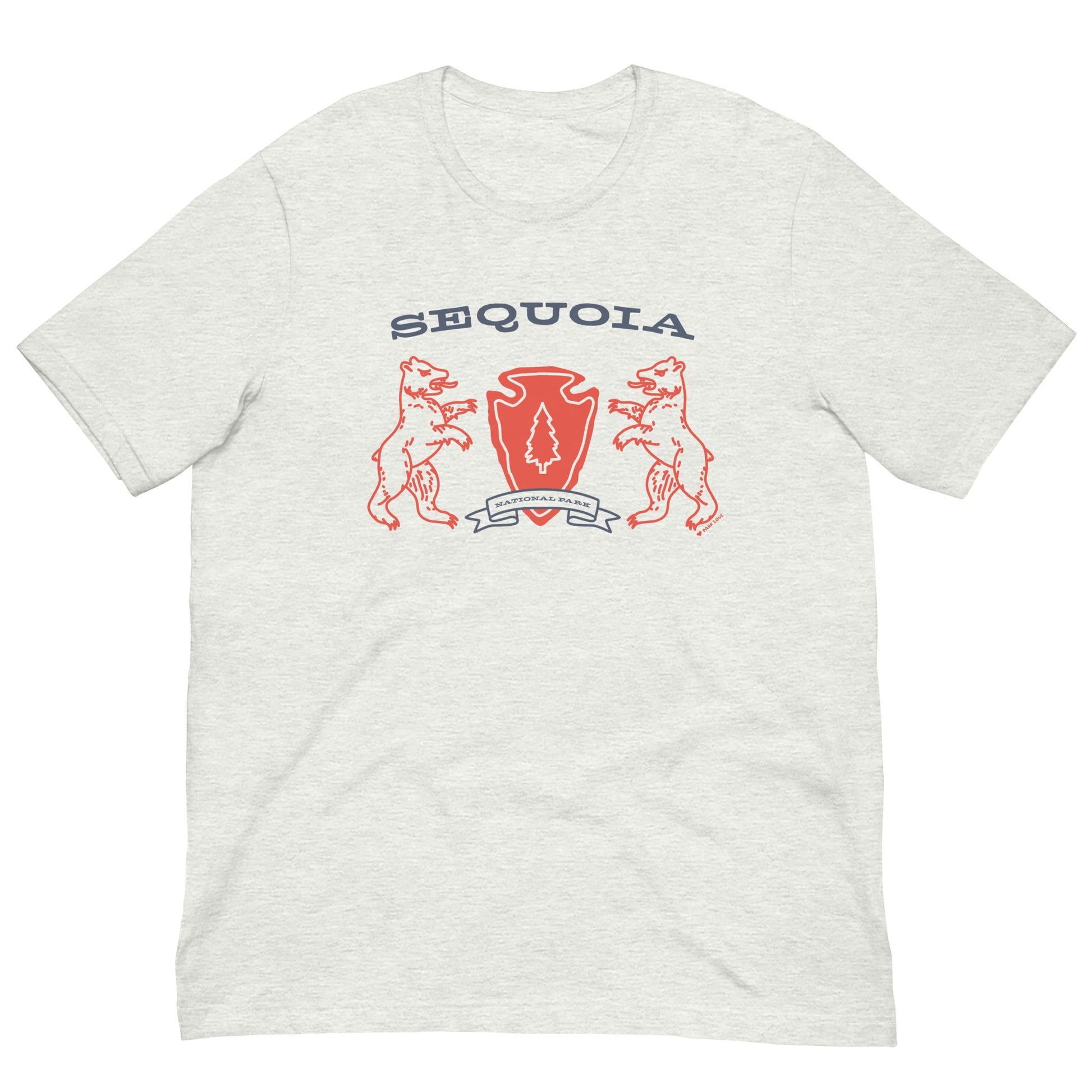 Sequoia National Park Heraldry Arrowhead Tee Shirt Gray