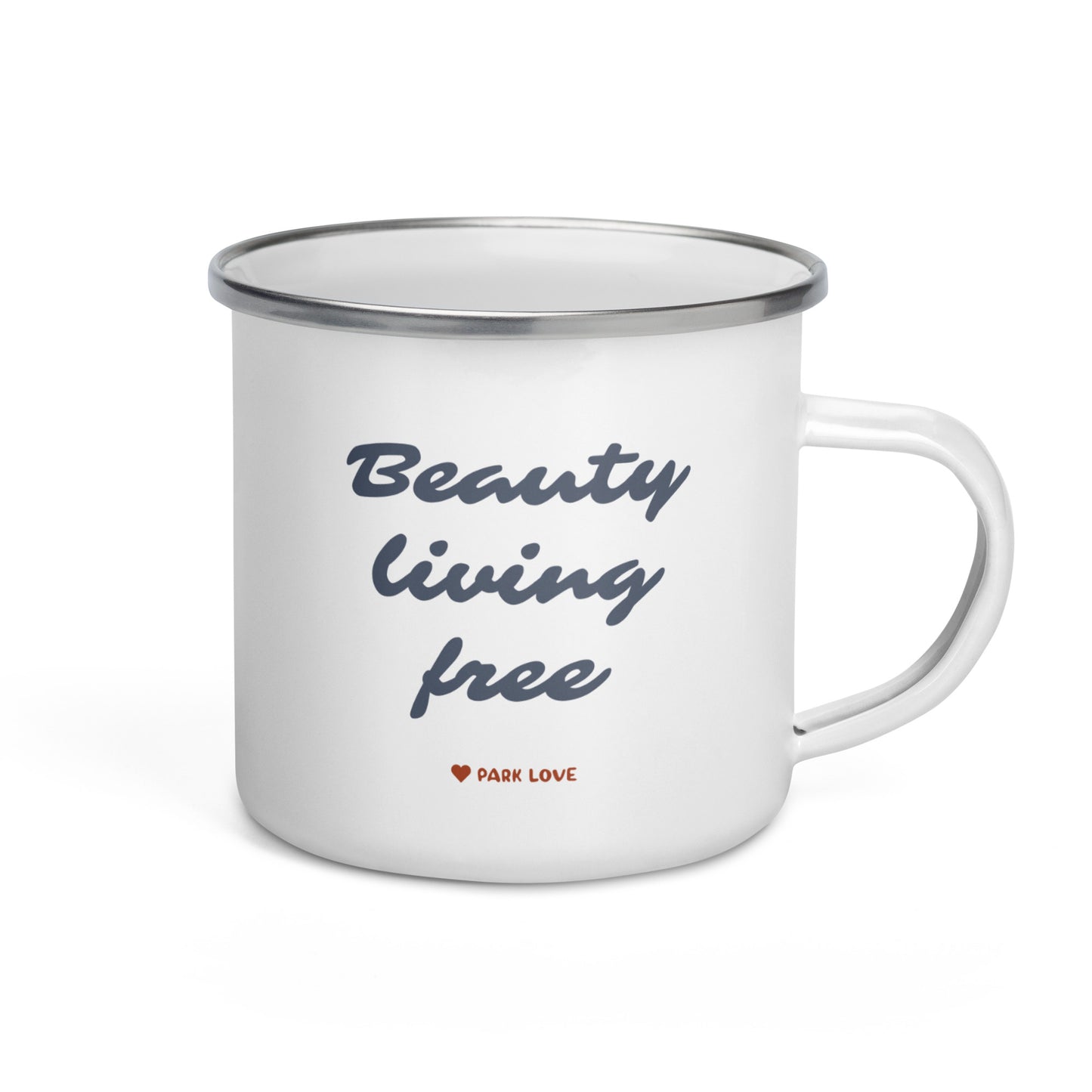 Virgin Islands National Park Heraldry Enamel Camp Mug Back