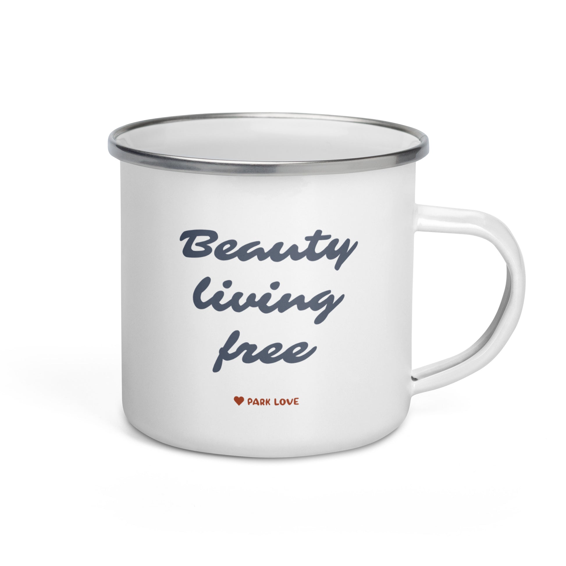 Virgin Islands National Park Heraldry Enamel Camp Mug Back