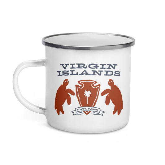 Virgin Islands National Park Heraldry Enamel Camp Mug Front