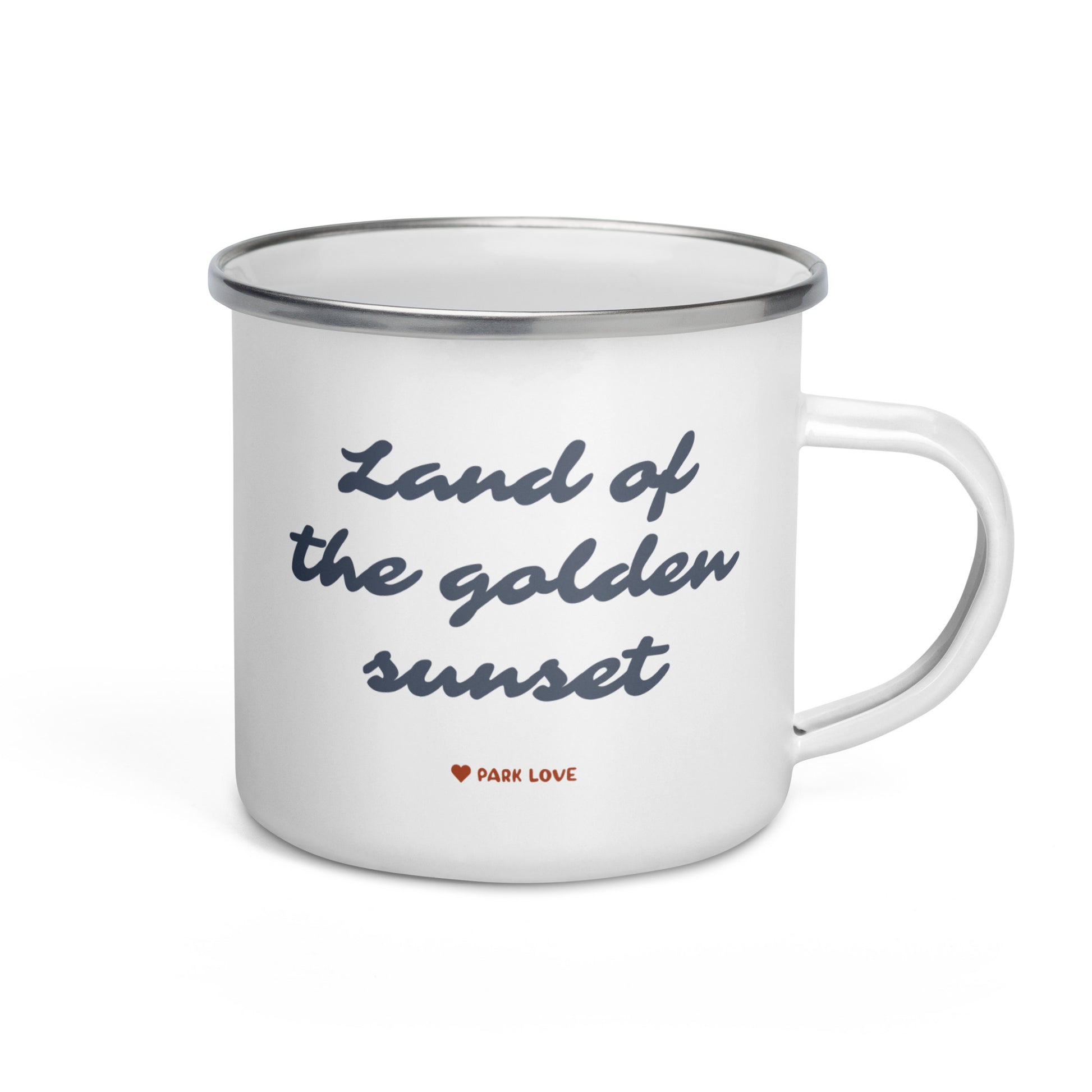 White Sands National Park Heraldry Enamel Camp Mug Back