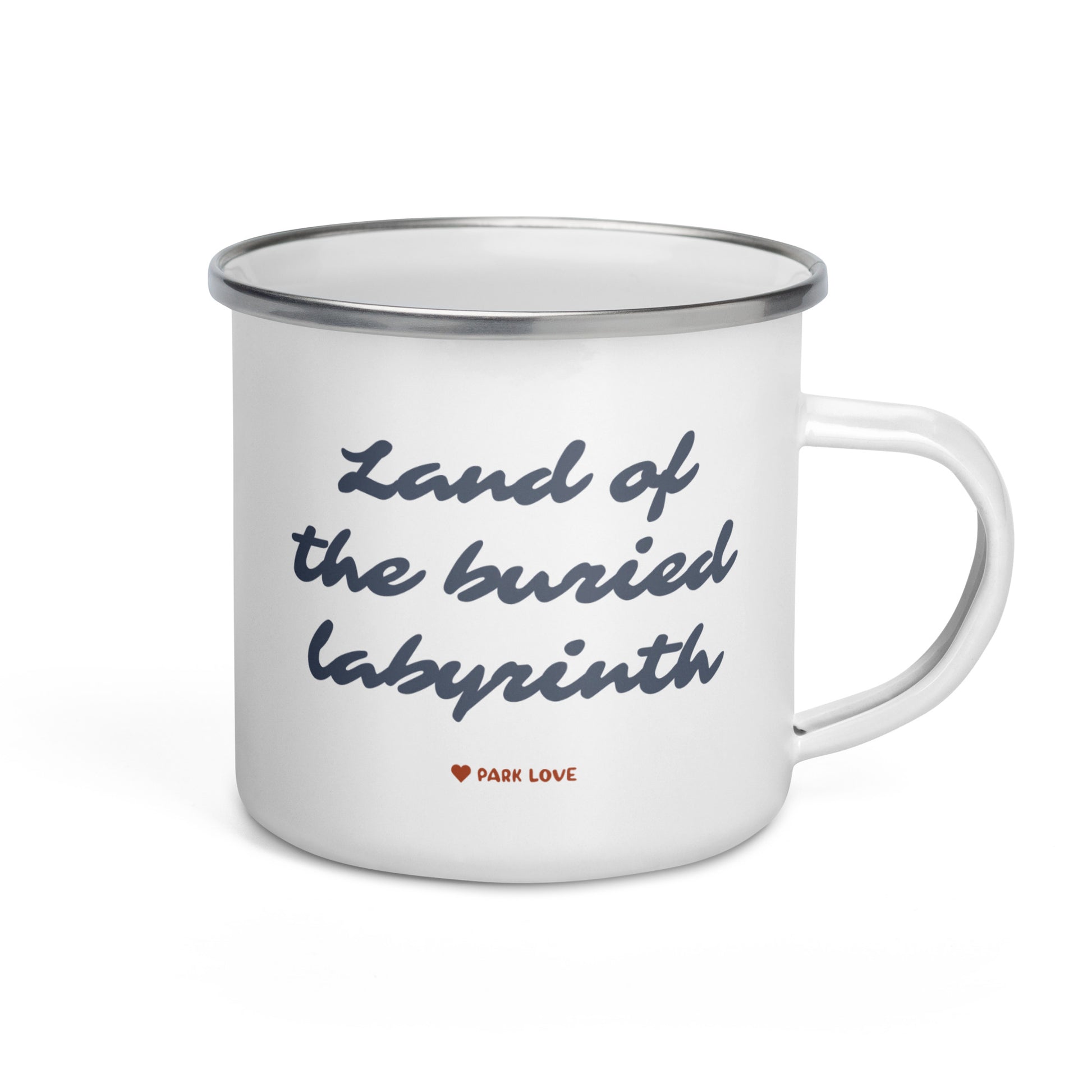 Wind Cave National Park Heraldry Enamel Camp Mug Back