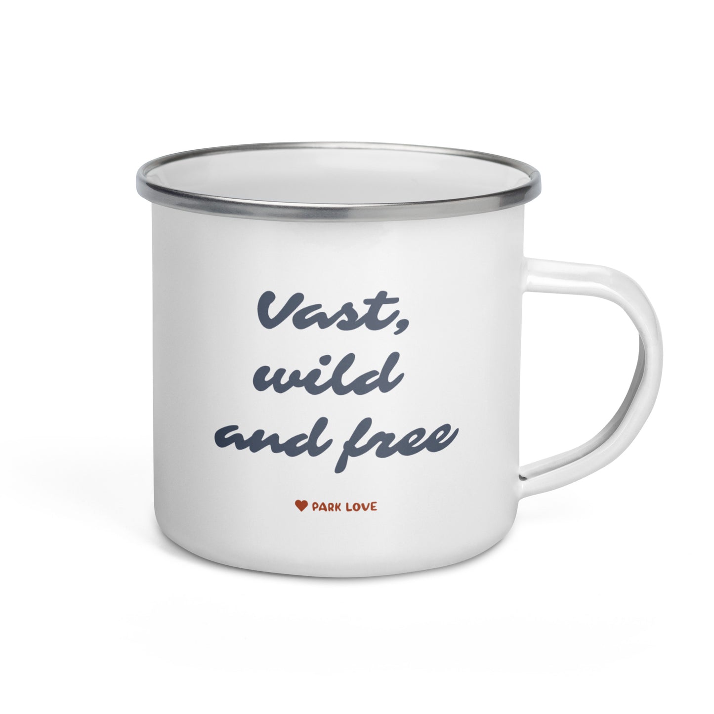 Wrangell St Elias National Park Heraldry Enamel Camp Mug Back