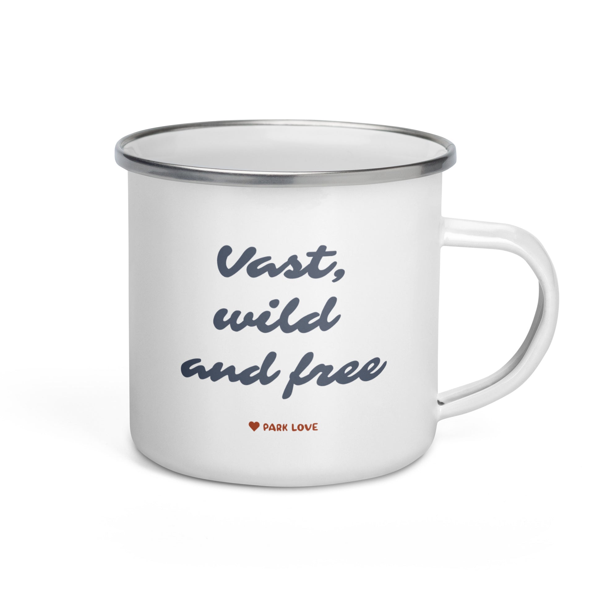 Wrangell St Elias National Park Heraldry Enamel Camp Mug Back