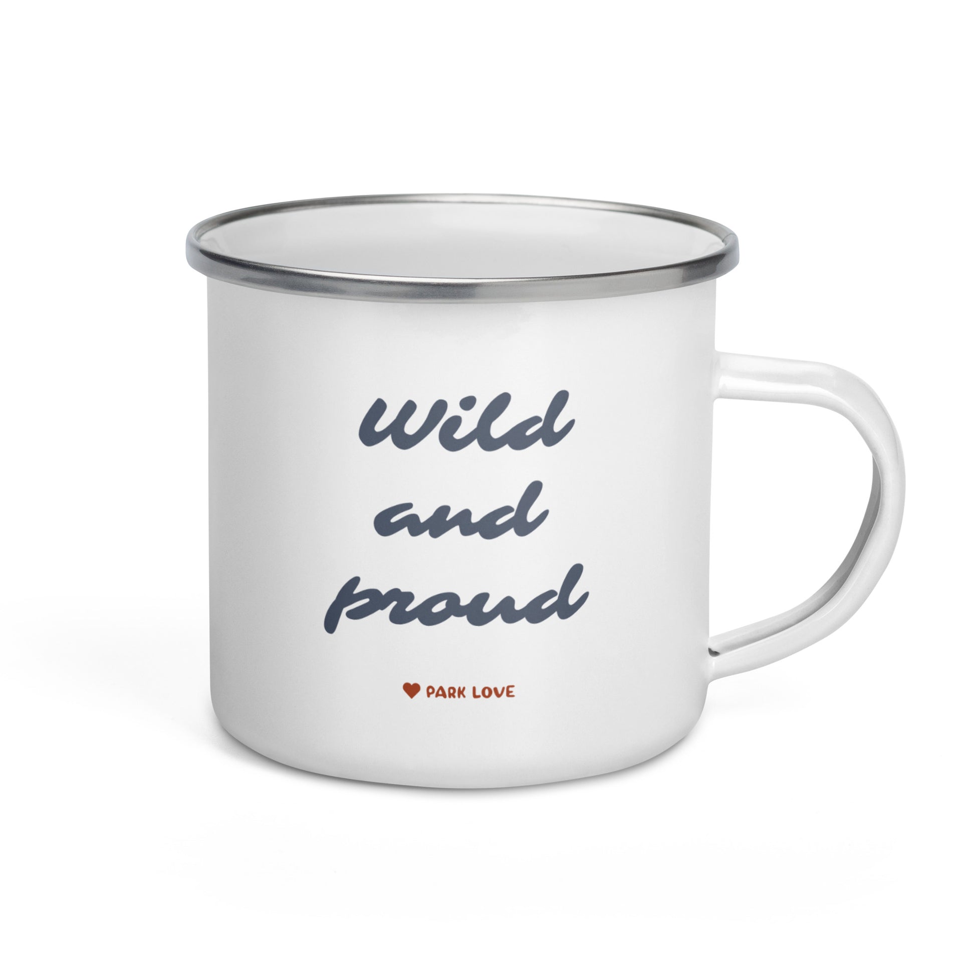 Yellowstone National Park Heraldry Enamel Camp Mug Back