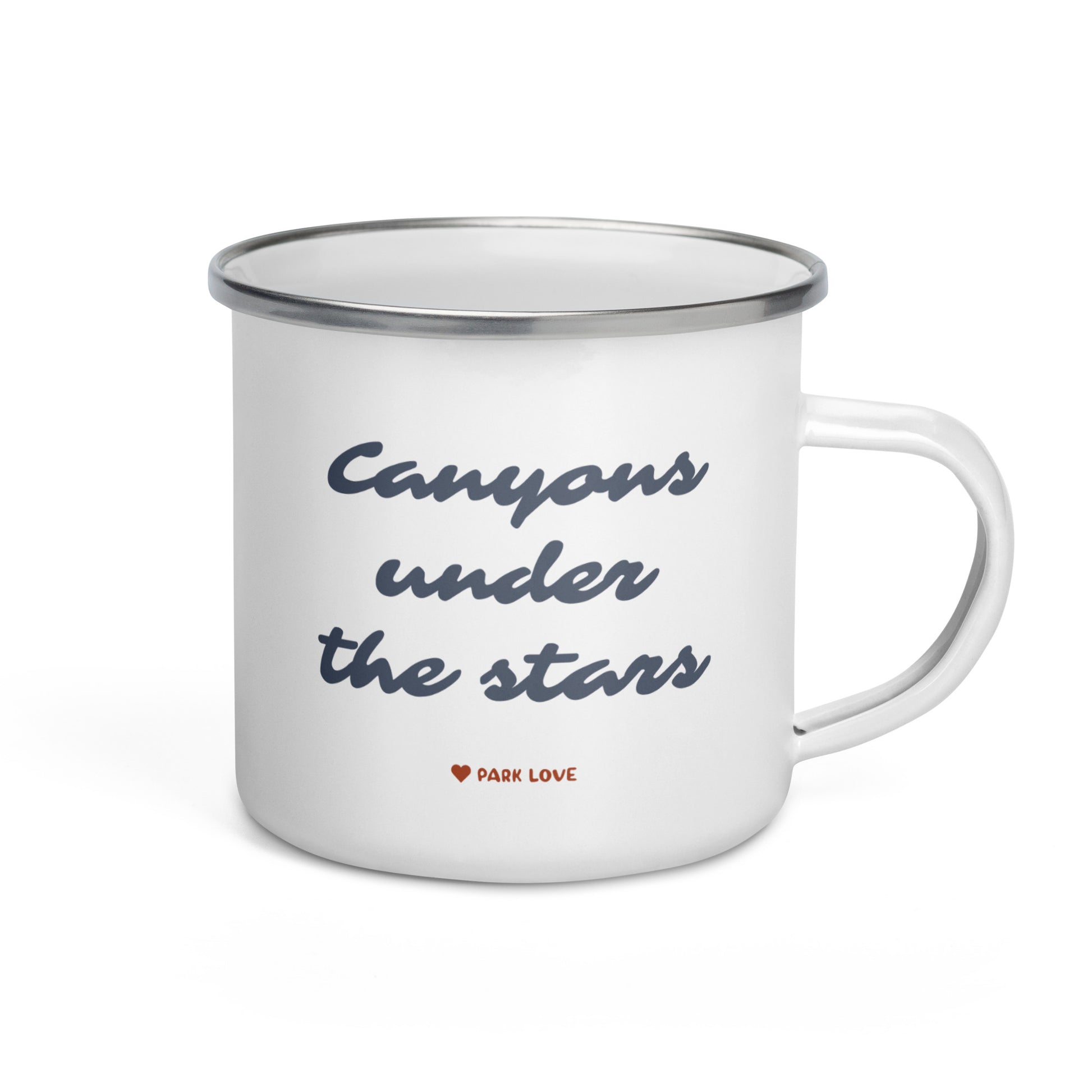 Zion National Park Heraldry Enamel Camp Mug Back