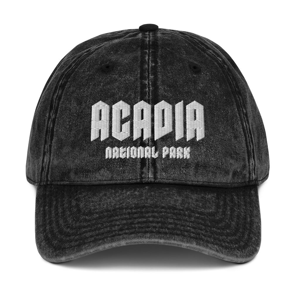 Acadia National Park Classic Faded Hat Cap